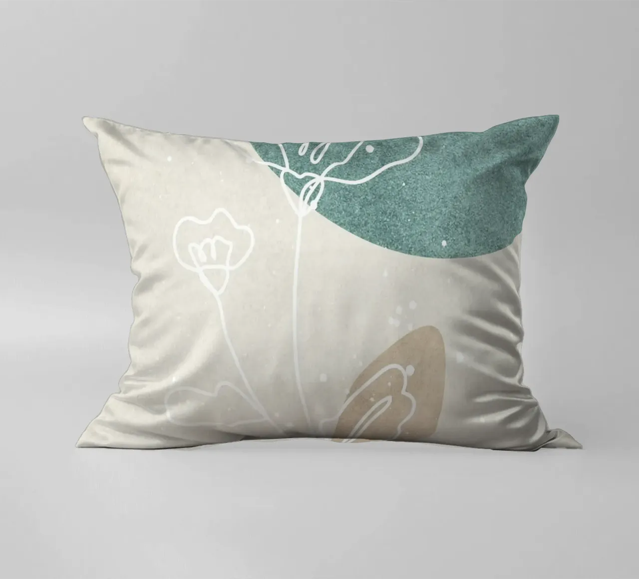 abstract art flowers cuscino da vintageshop