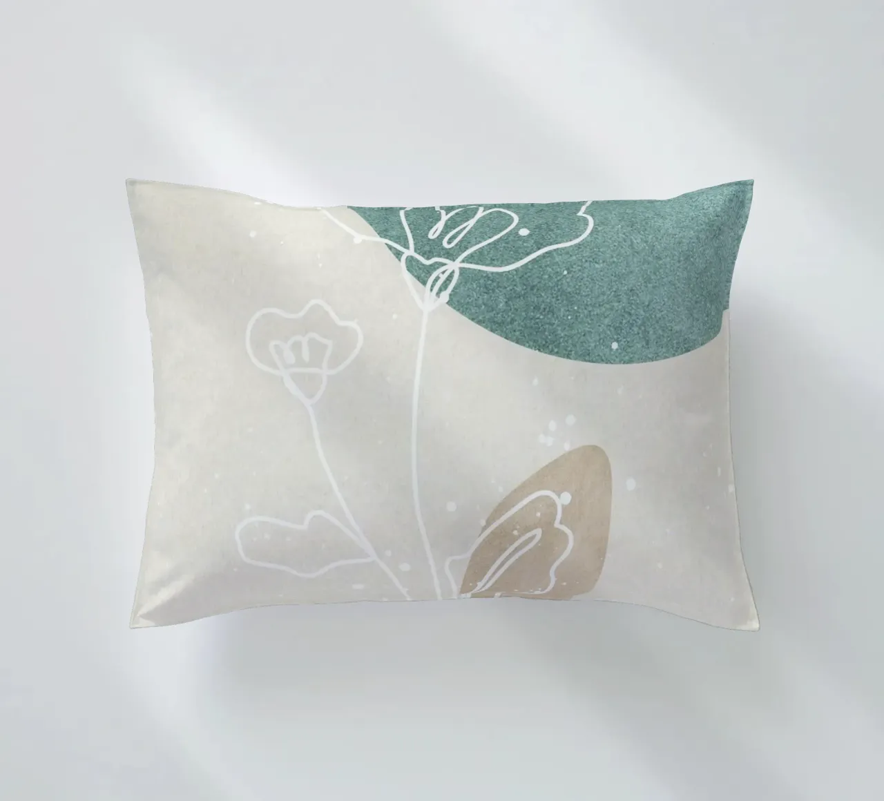 abstract art flowers cuscino da vintageshop