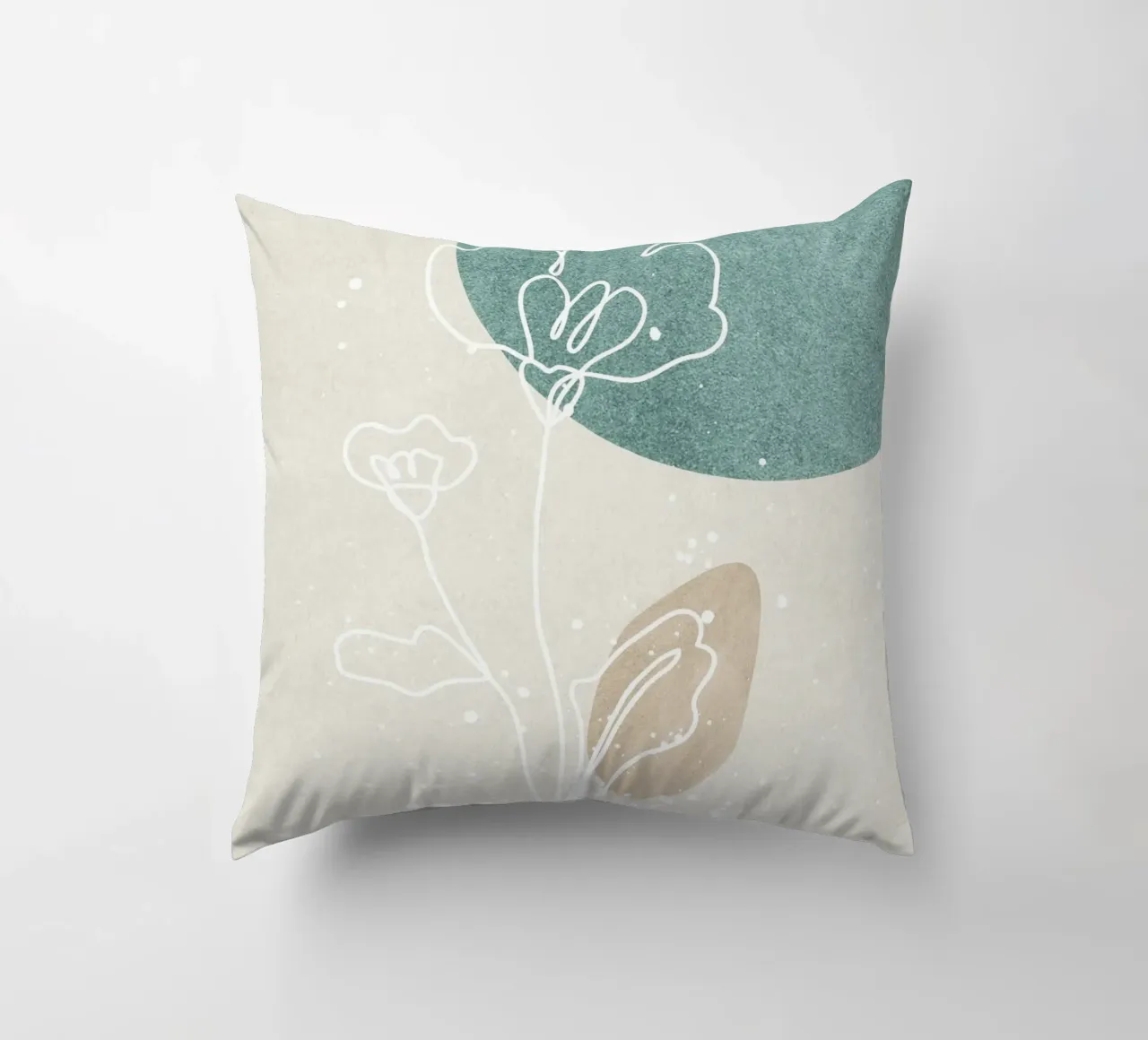 abstract art flowers cuscino da vintageshop