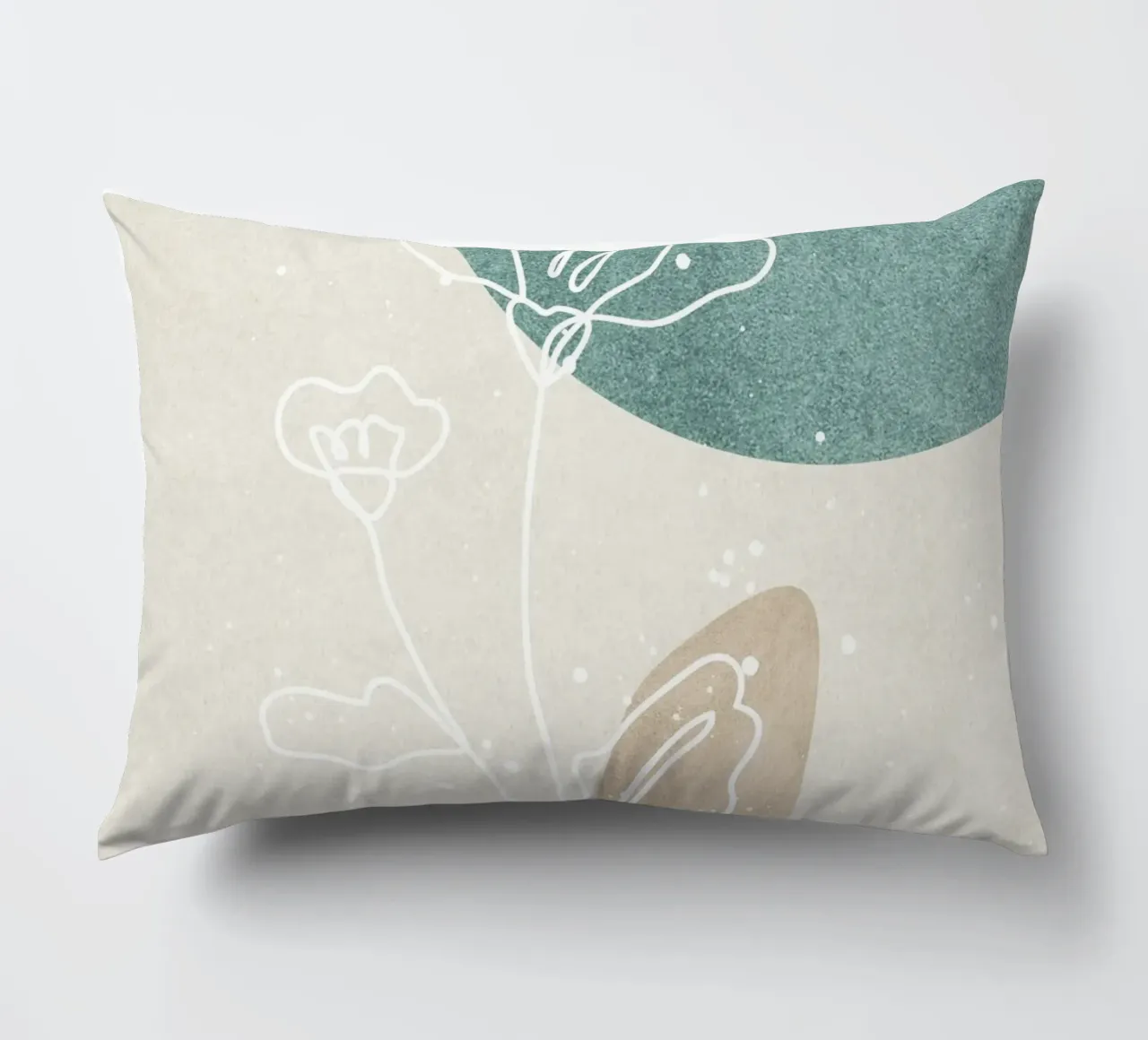 abstract art flowers cuscino da vintageshop
