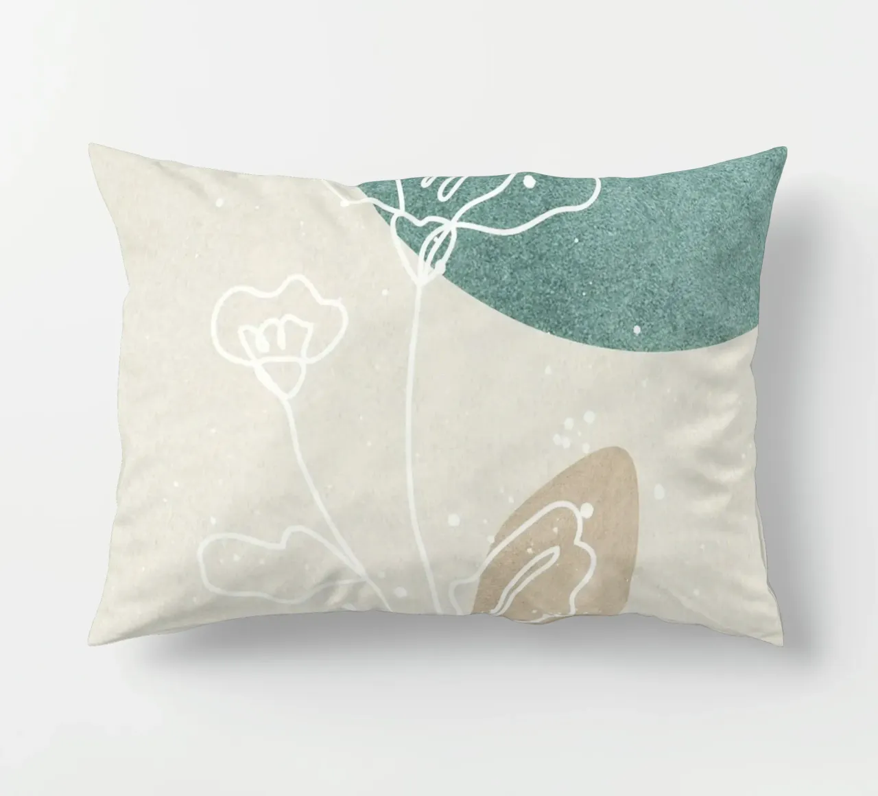 abstract art flowers cuscino da vintageshop