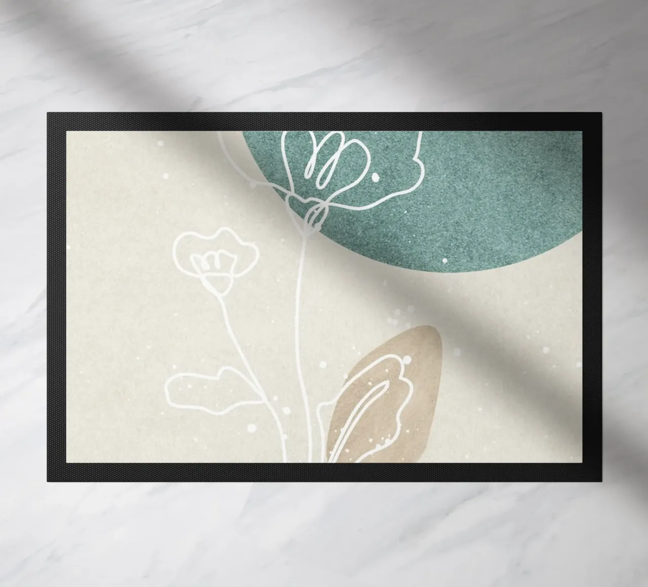 abstract art flowers zerbino da vintageshop