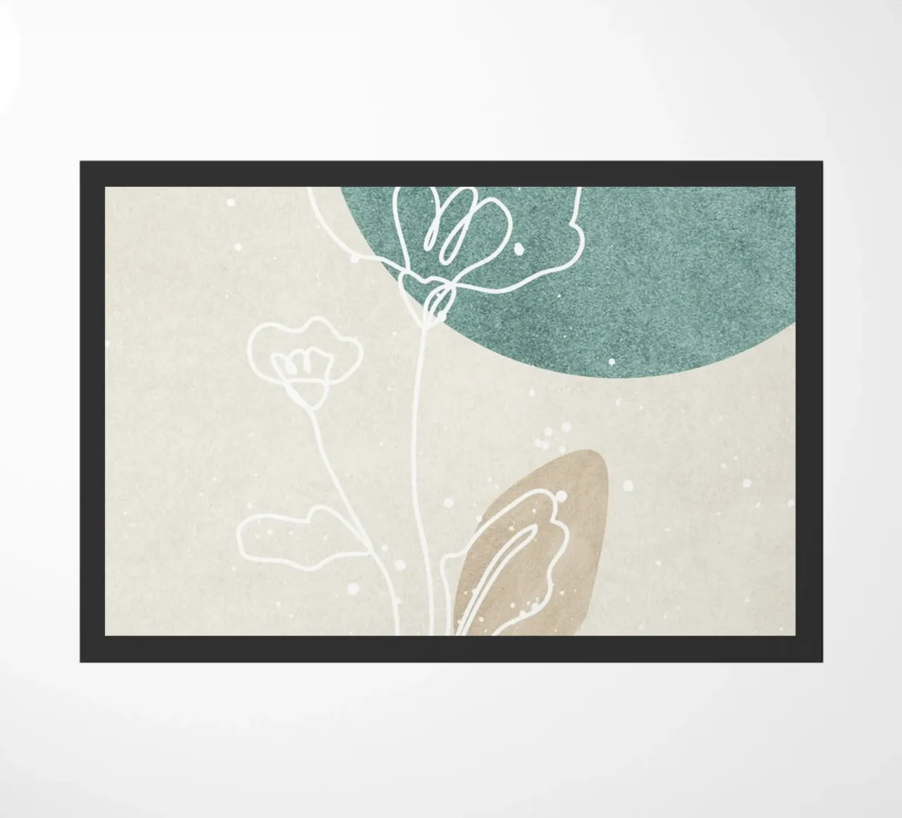 abstract art flowers zerbino da vintageshop