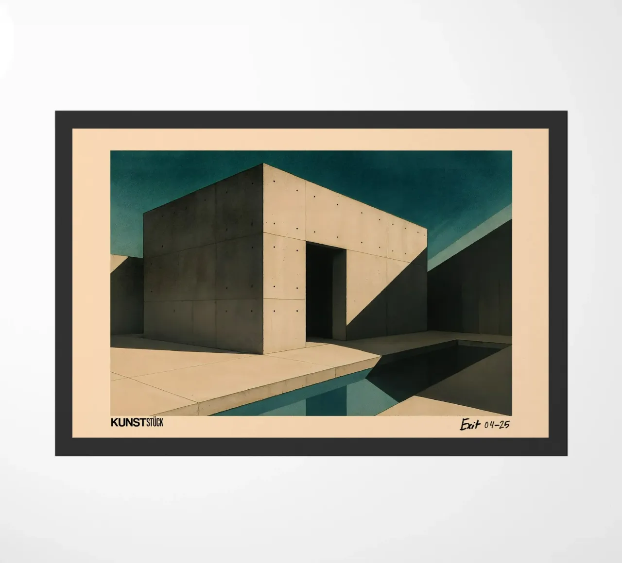 Silenzio brutalista zerbino da KUNSTstück