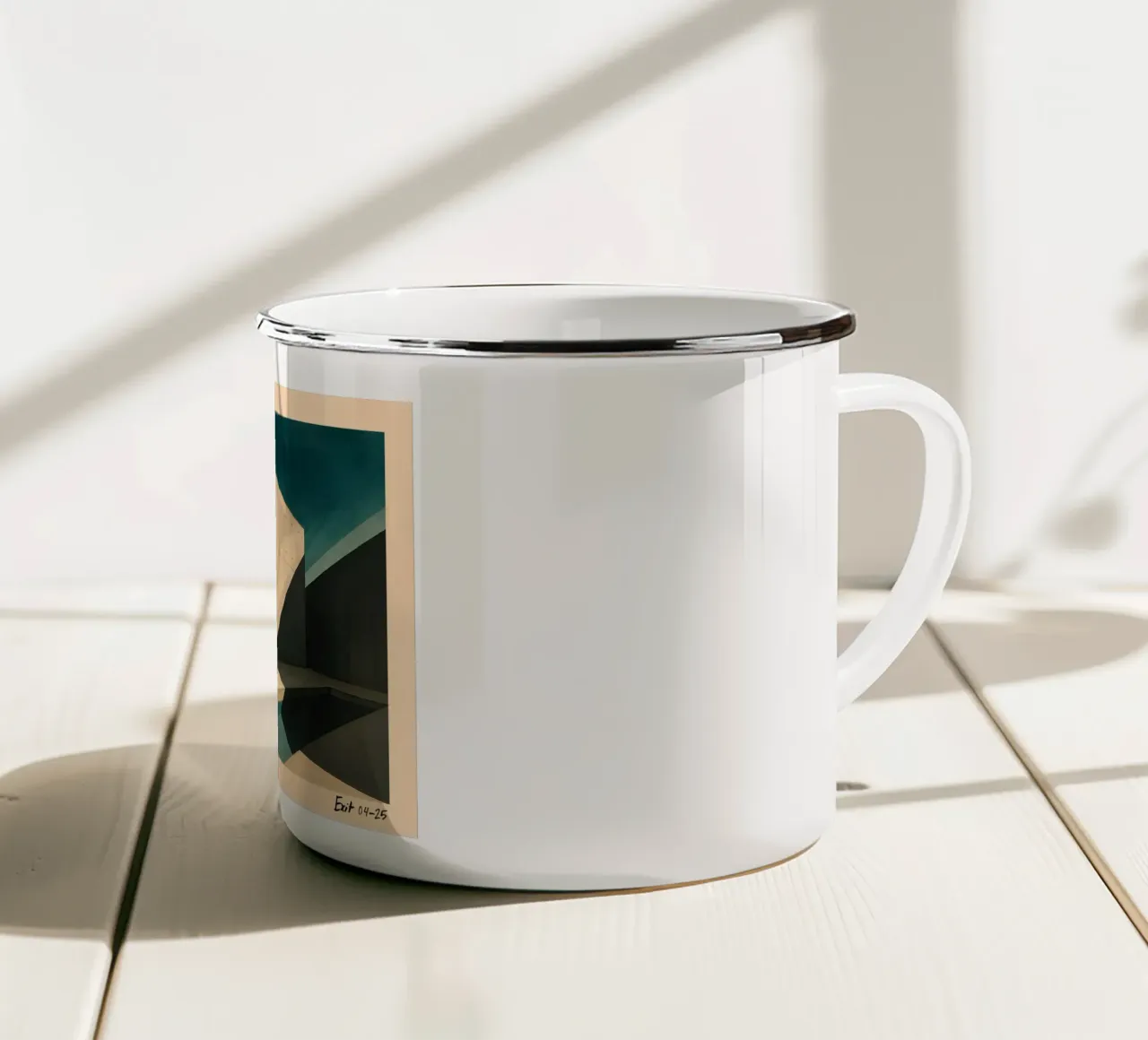 Silenzio brutalista tazza in smalto da KUNSTstück