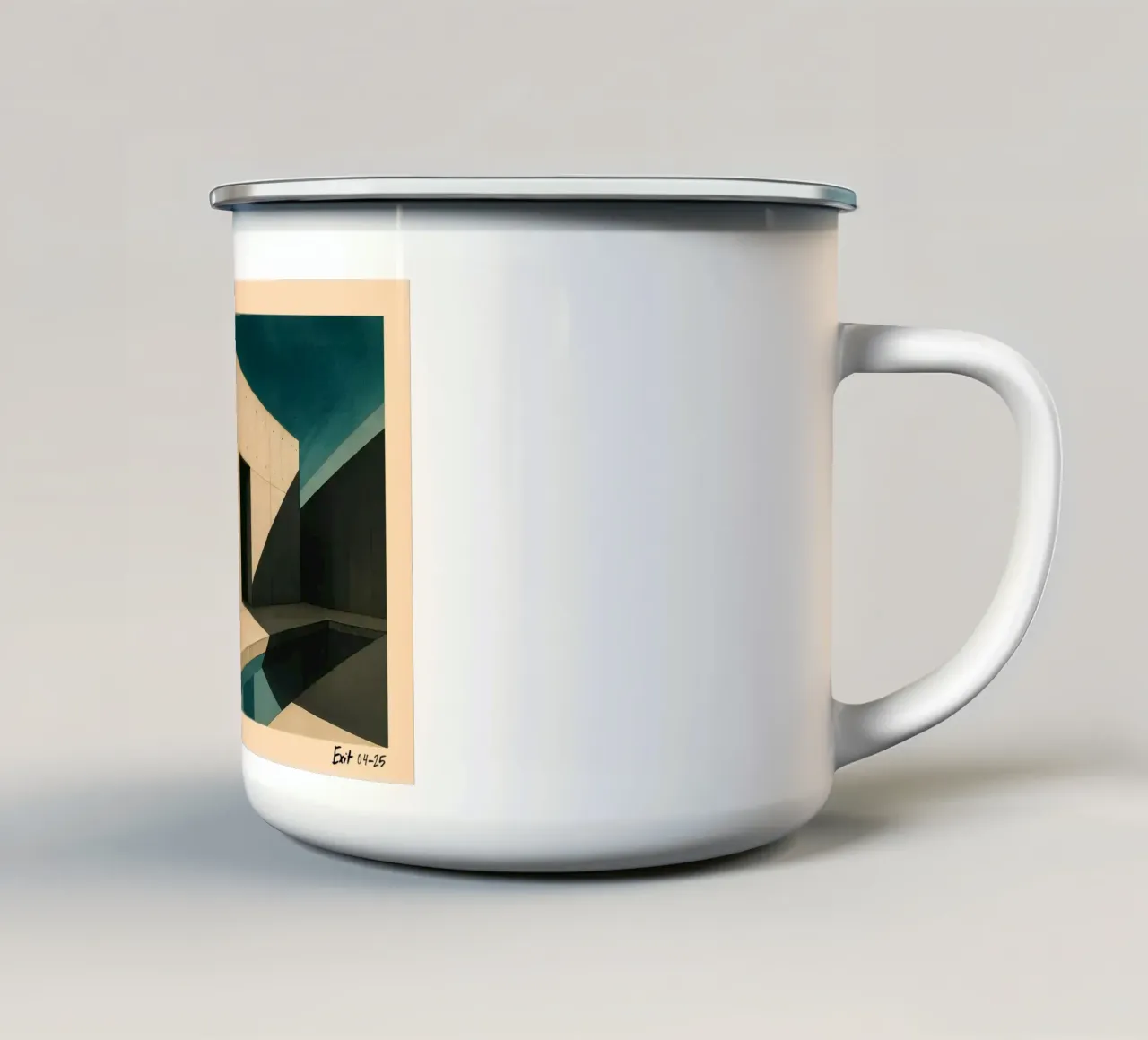 Silenzio brutalista tazza in smalto da KUNSTstück
