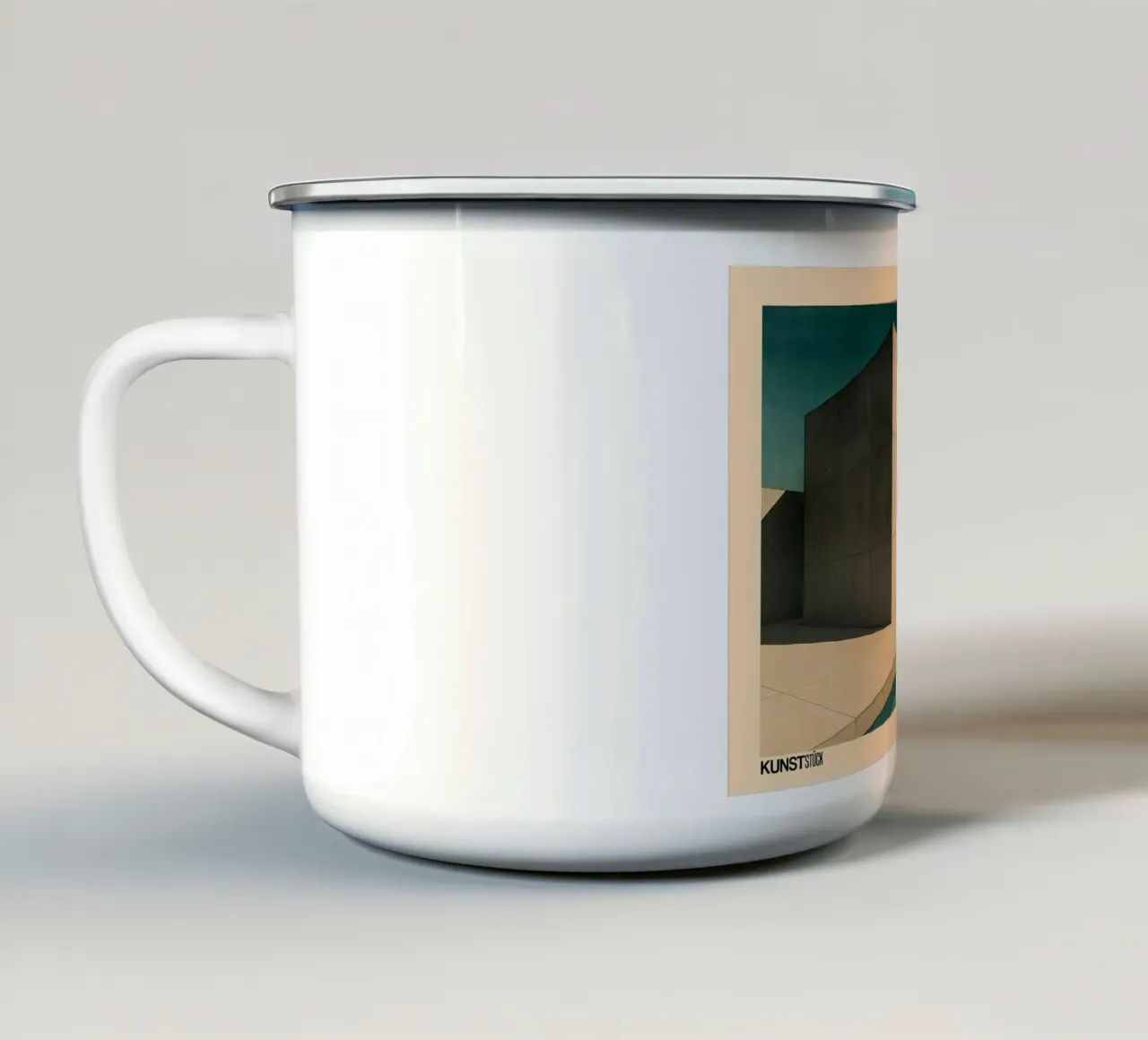 Silenzio brutalista tazza in smalto da KUNSTstück