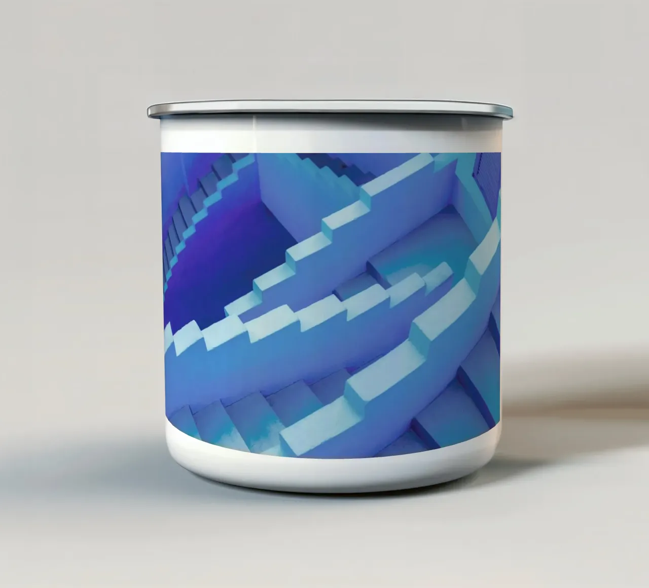 Blue Maze tazza in smalto da Rupert Höller