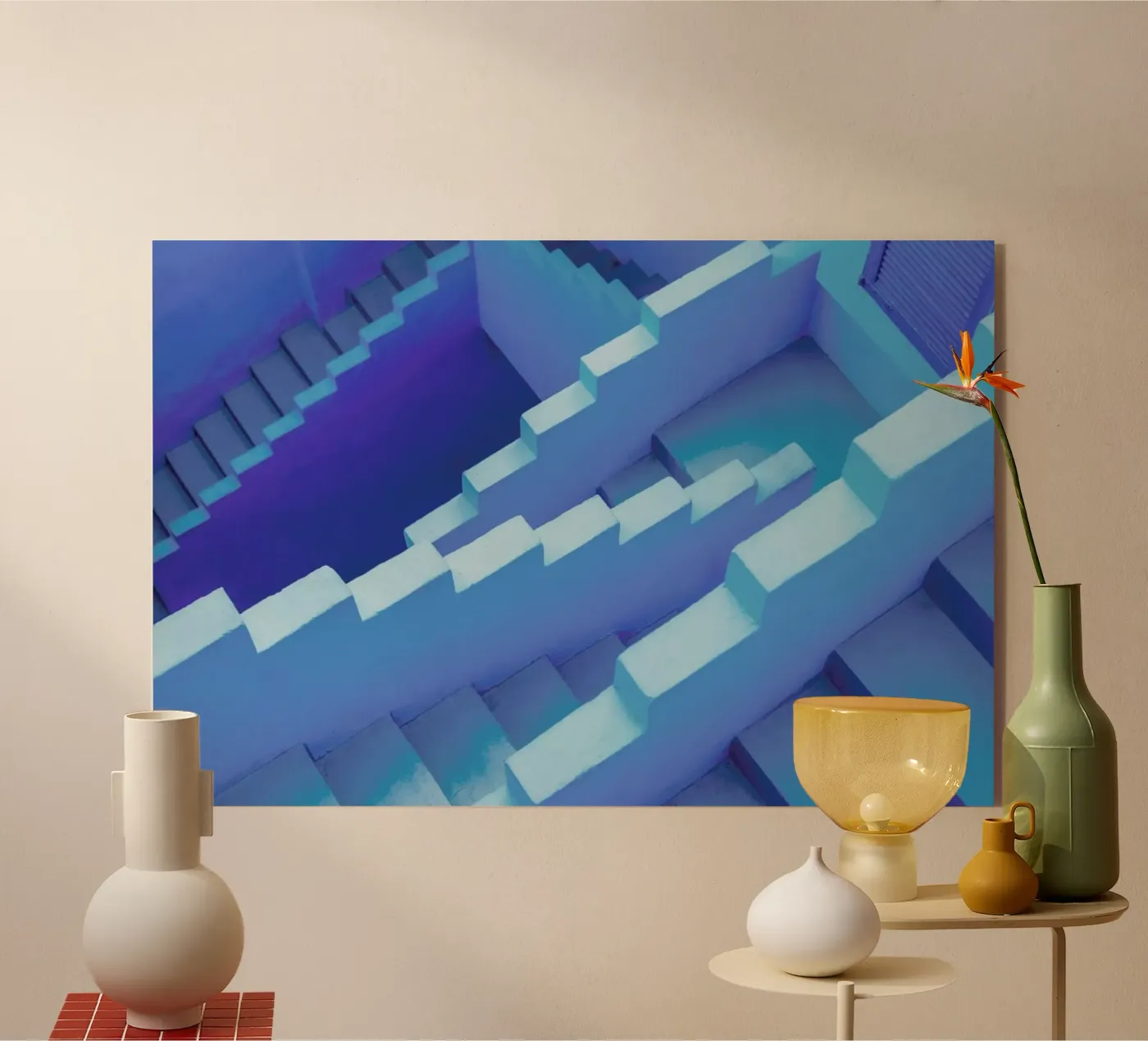 Blue Maze plexiglas de Rupert Höller