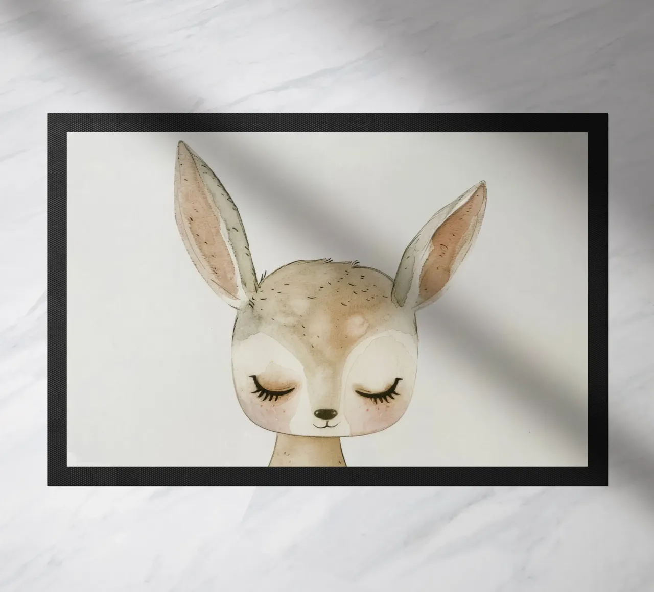 Pittura ad acquerello di un giovane cervo zerbino da DesignDoodle
