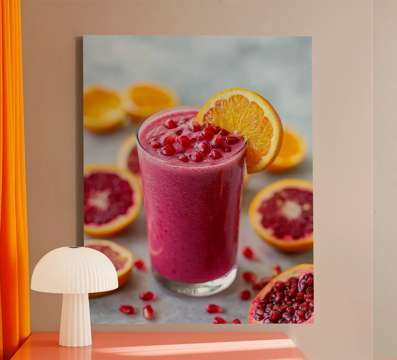 Healthy Sip canvas with Floater frame by PhotoVibe Decor
