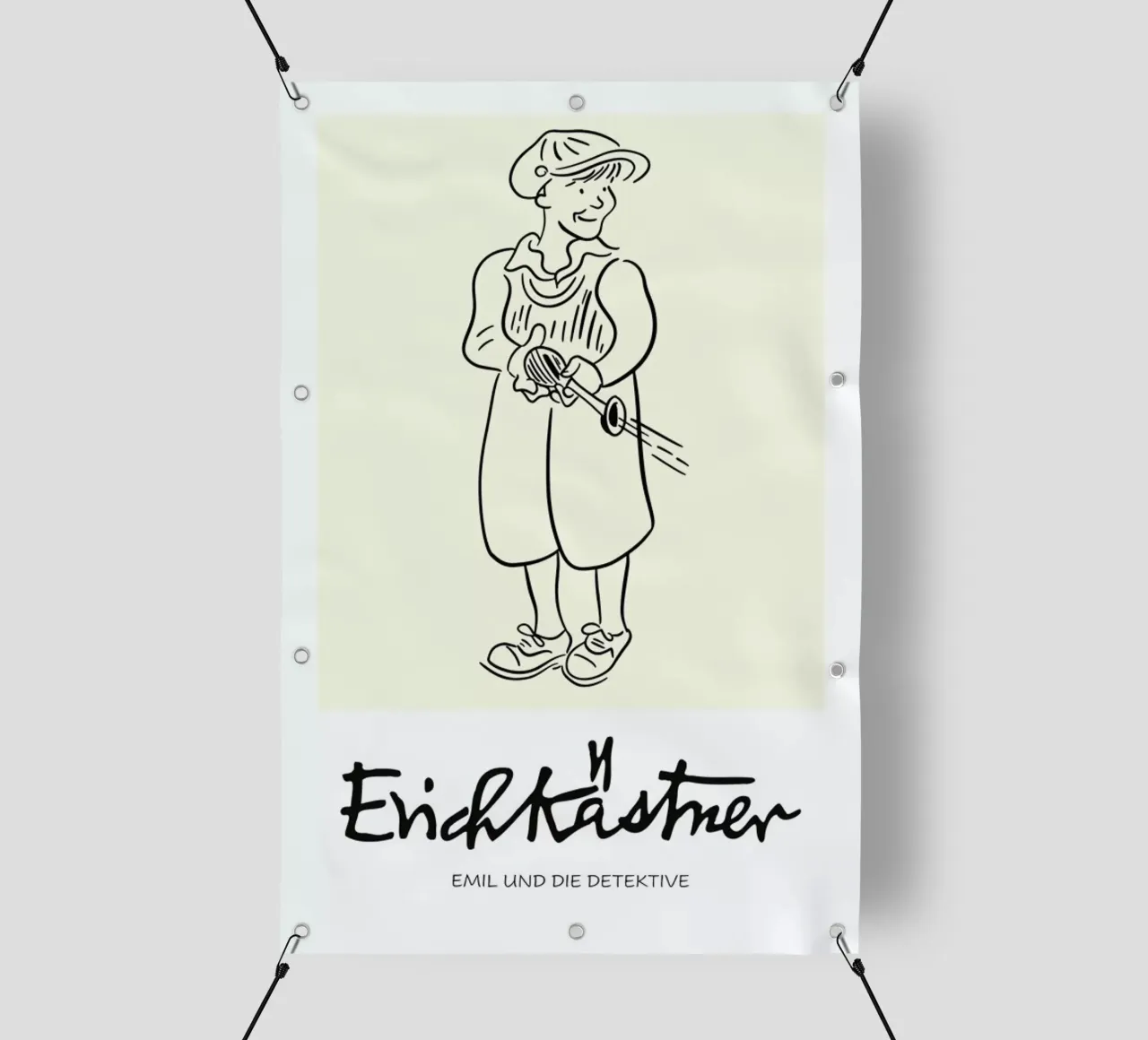 Erich Kästner 4 telo in pvc da Little Flourishes