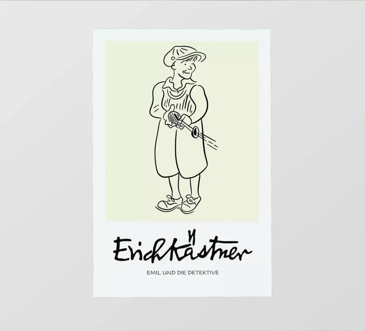 Erich Kästner 4 telo in pvc da Little Flourishes