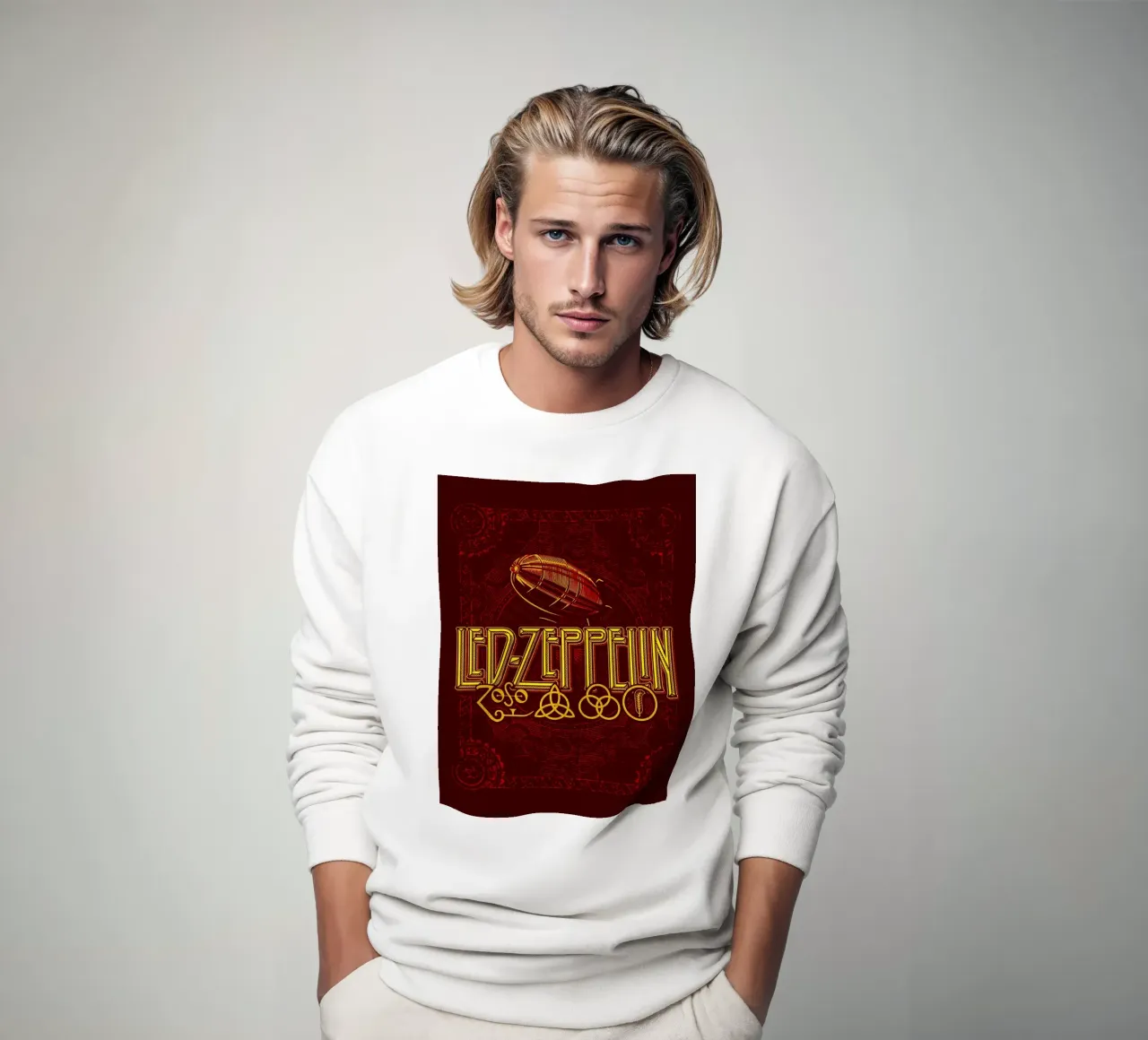 Led Zeppelin Band Art felpa da vanhesling