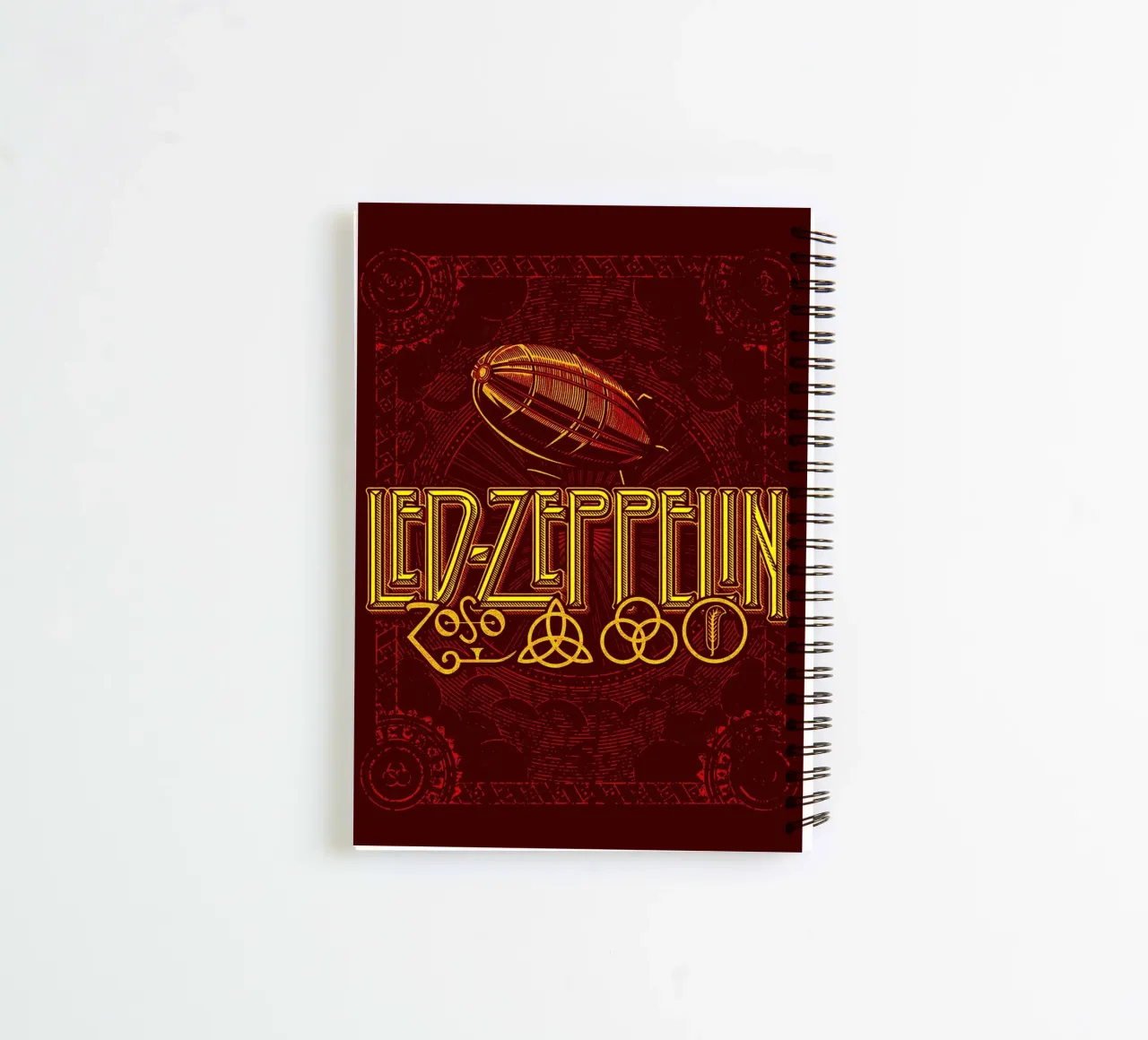 Led Zeppelin Band Art spiral notebook by vanhesling