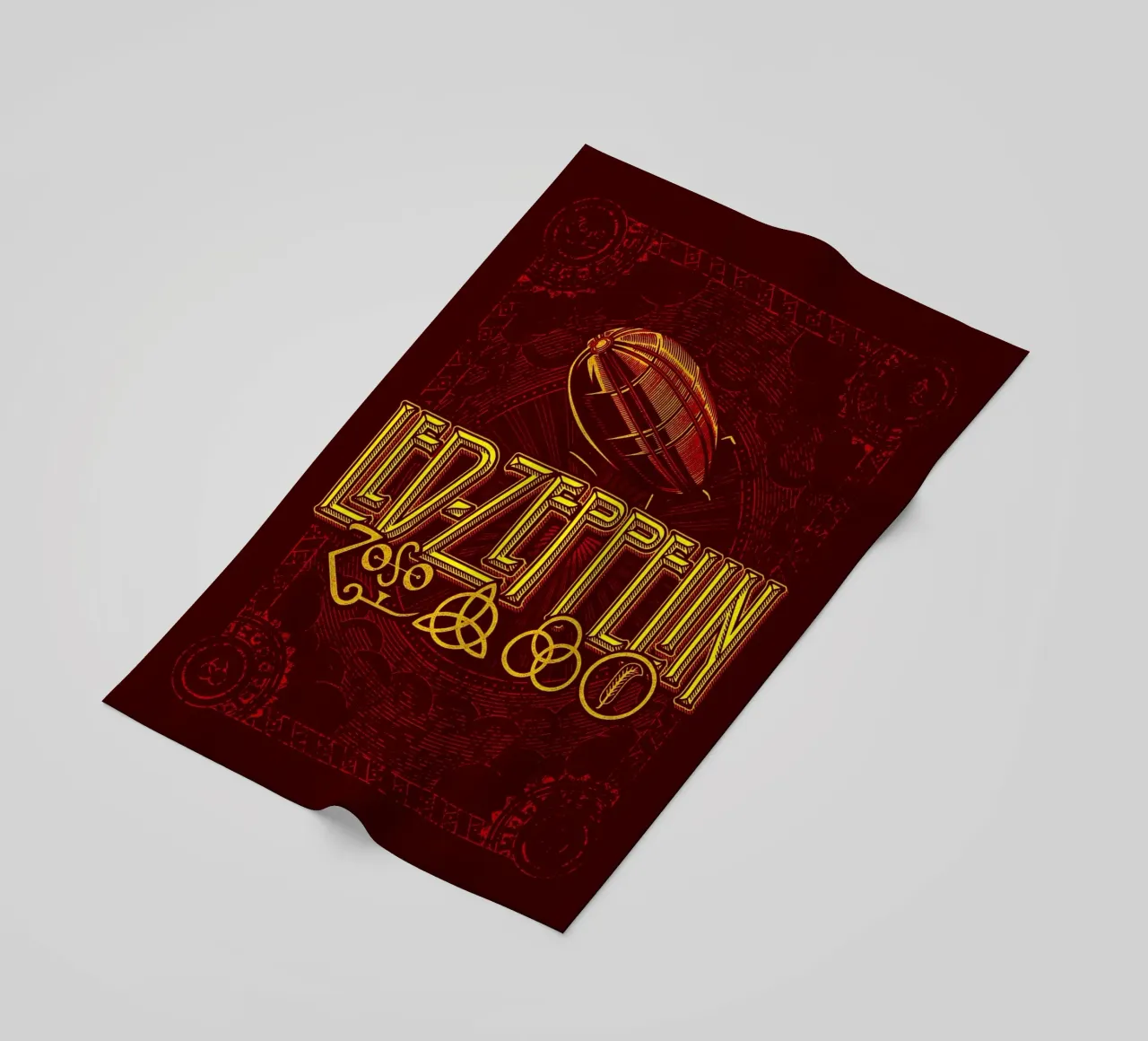 Led Zeppelin Band Art telo mare da vanhesling