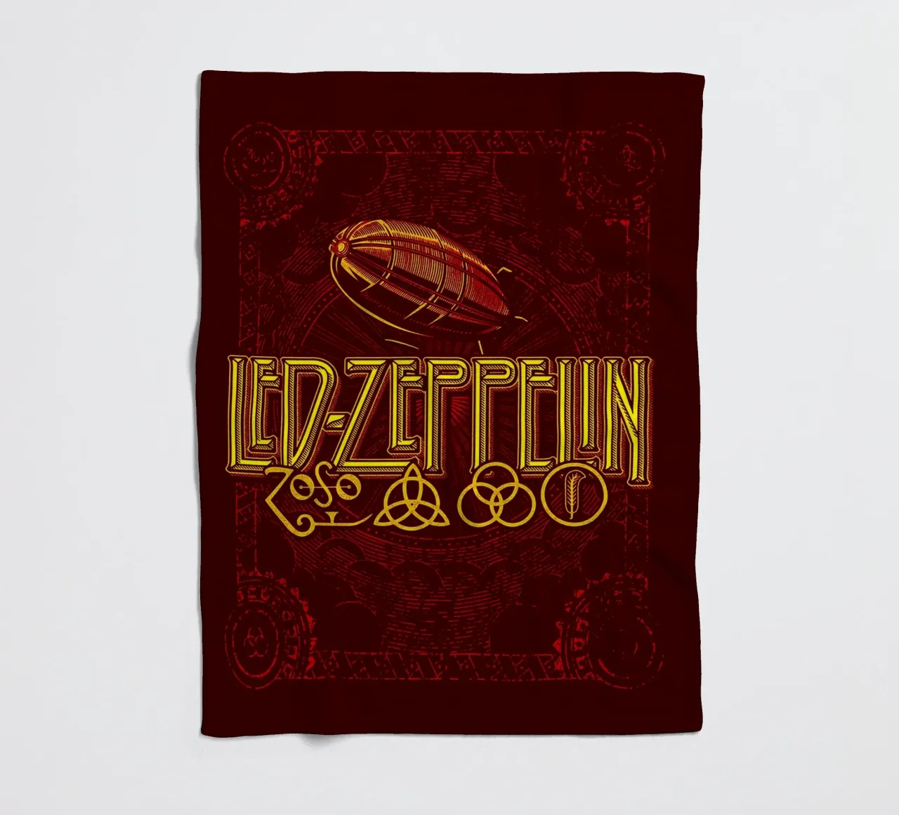 Led Zeppelin Band Art fleece blanket by vanhesling