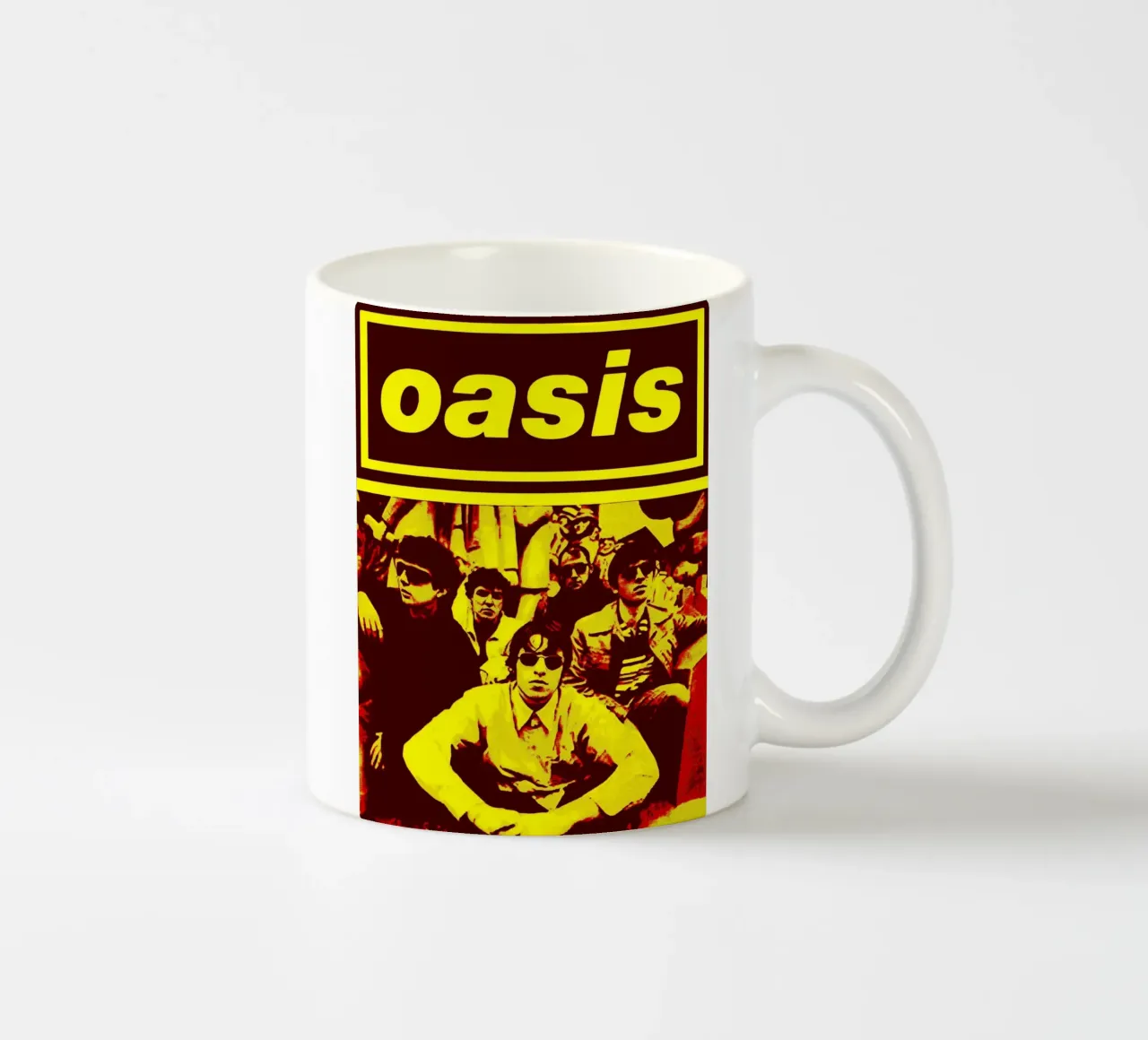 Oasis Band Art ceramic mug by vanhesling