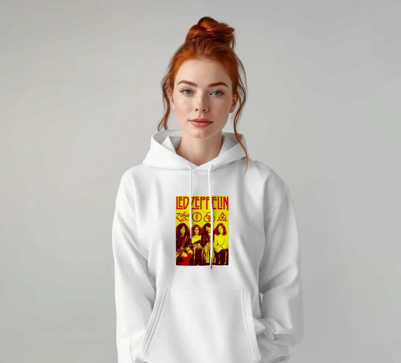 Led Zeppelin Band Art felpa con cappuccio da vanhesling