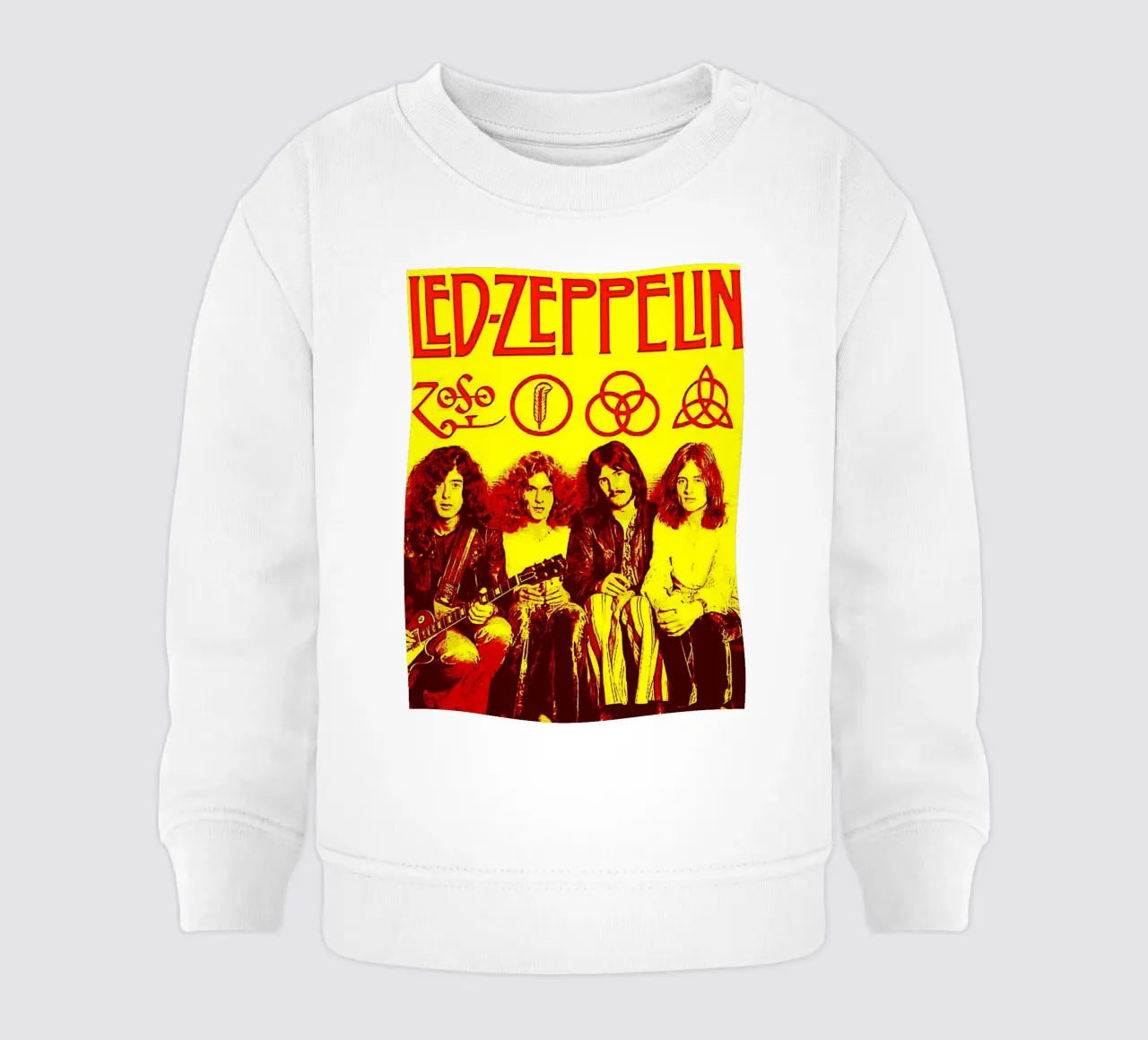 Led Zeppelin Band Art felpa neonato da vanhesling