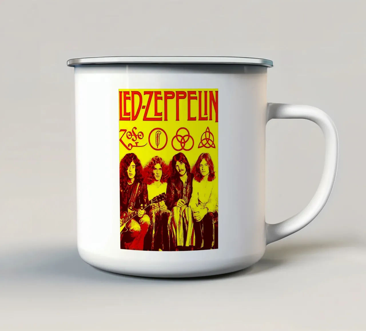 Led Zeppelin Band Art tazza in smalto da vanhesling