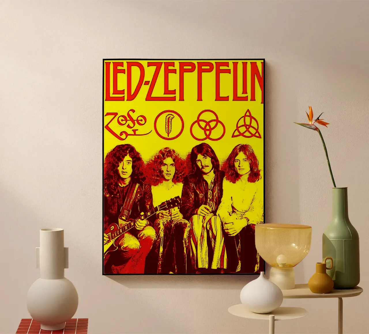 Led Zeppelin Band Art acrylic glass by vanhesling
