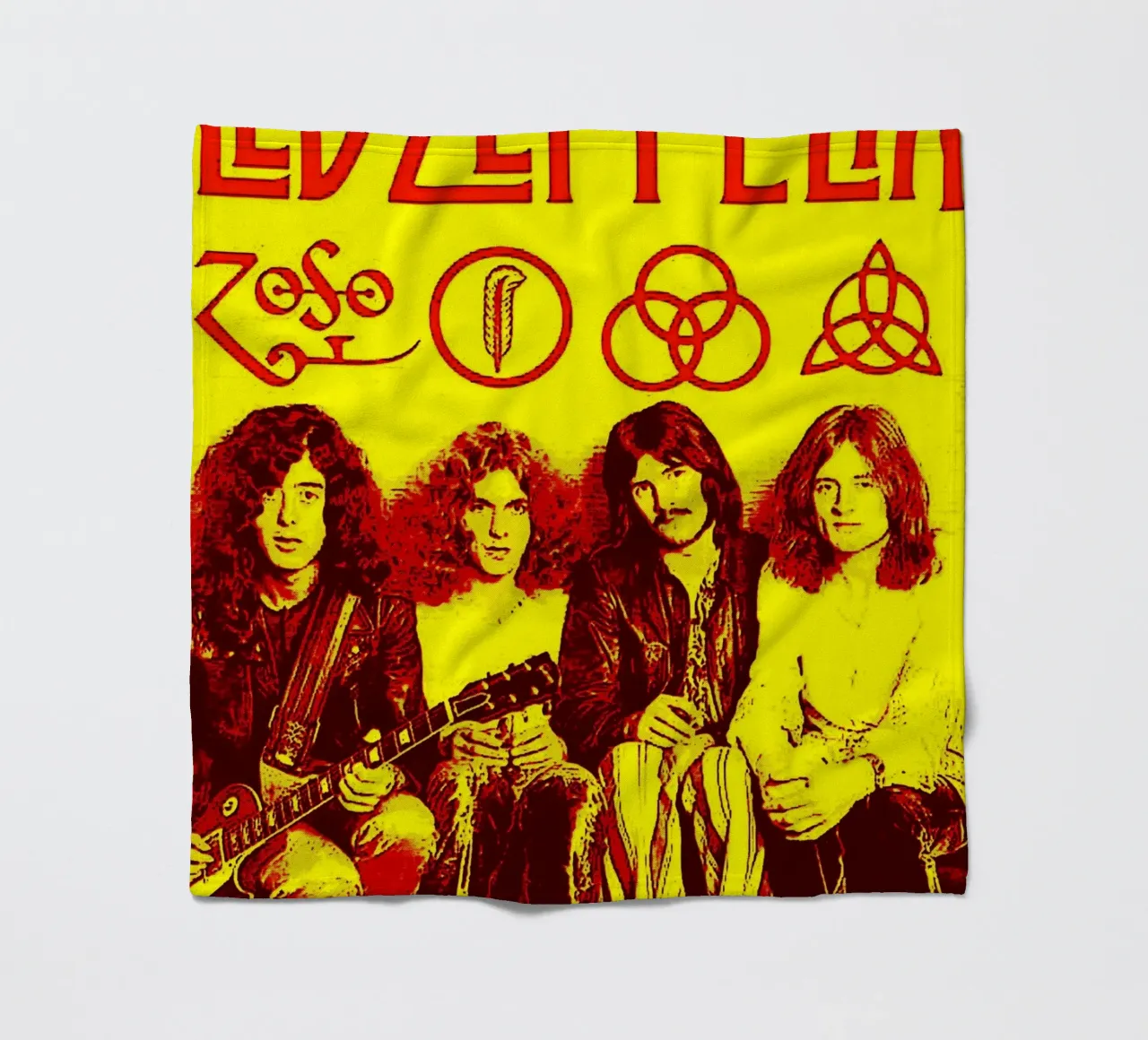 Led Zeppelin Band Art fleece blanket by vanhesling