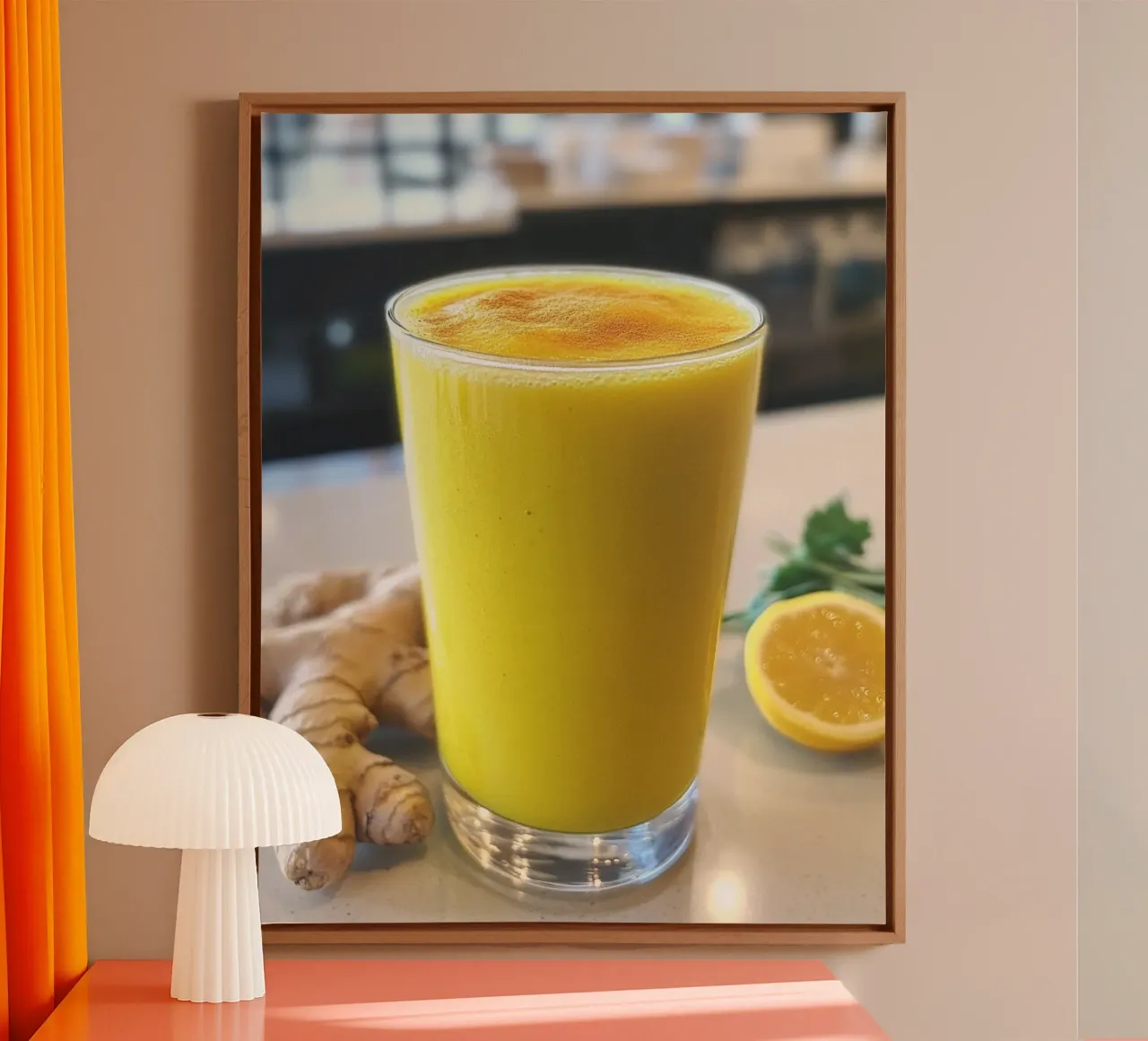 Sorso sano tela con Cornice a cassetta da PhotoVibe Decor