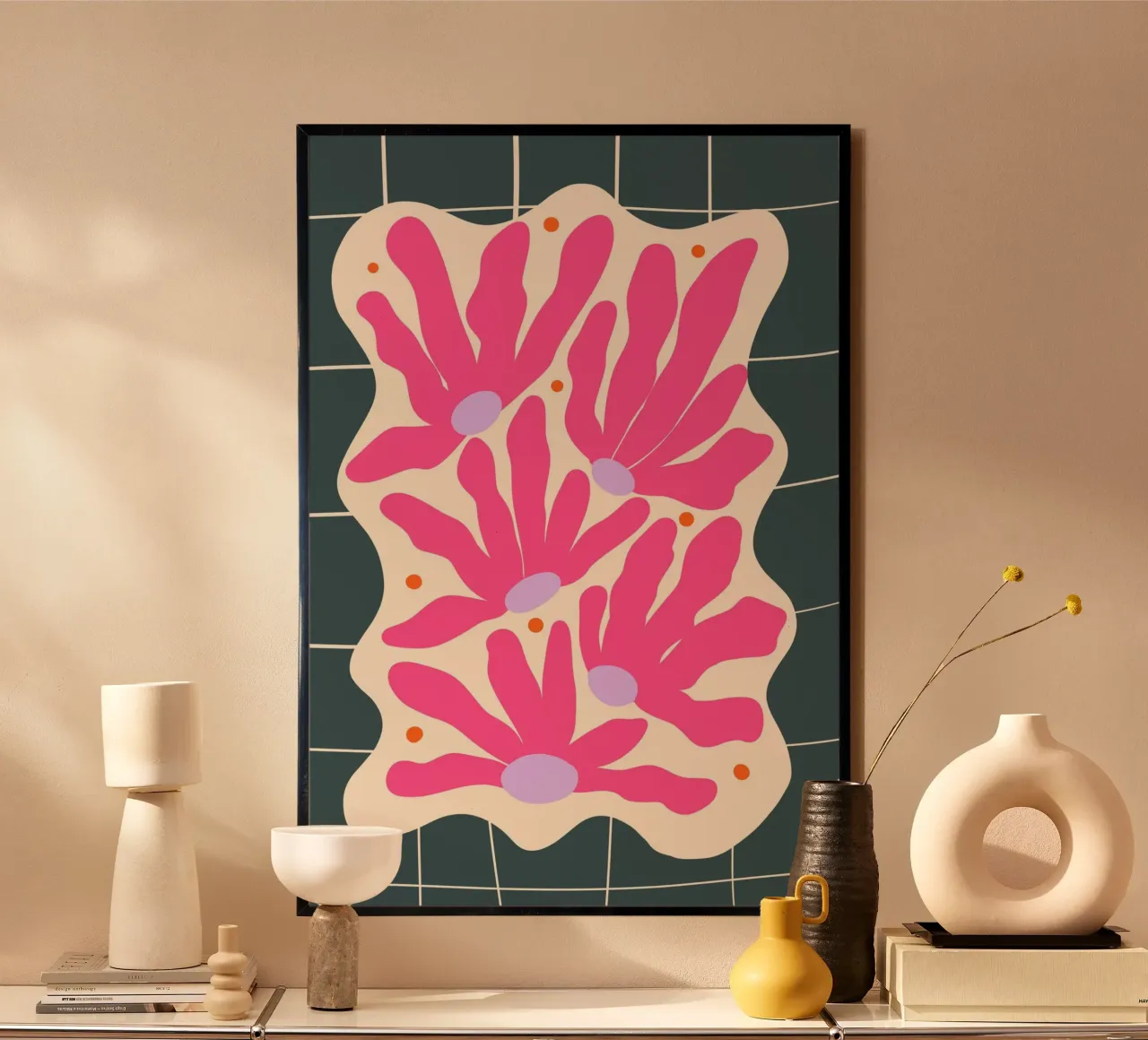 Rosenblüten-Wellen Hahnemühle von Angela Minca
