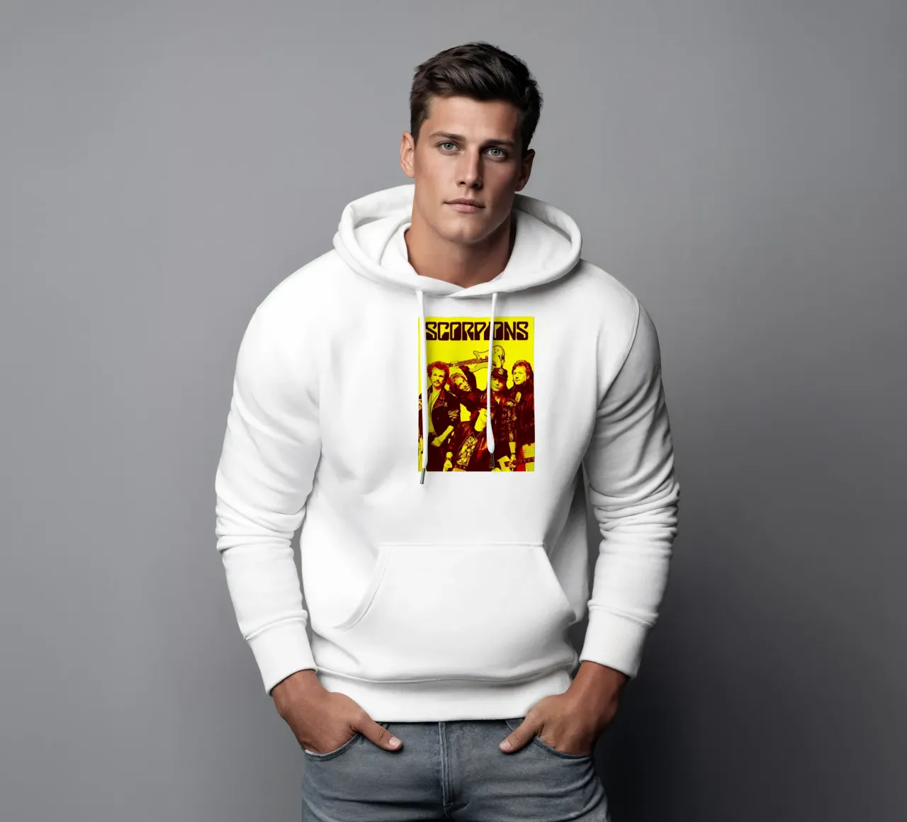 Scorpions Band Art felpa con cappuccio da vanhesling