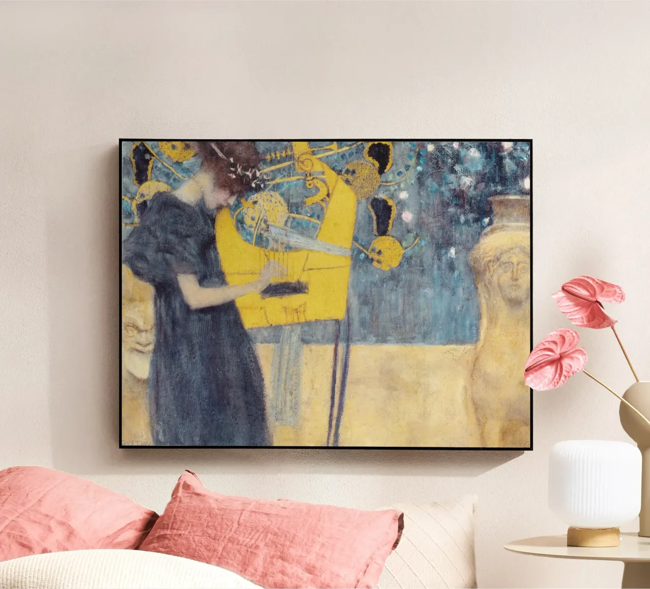 Gustav Klimt's Music I (1895) acrylic glass by Gustav Klimt ART Prints
