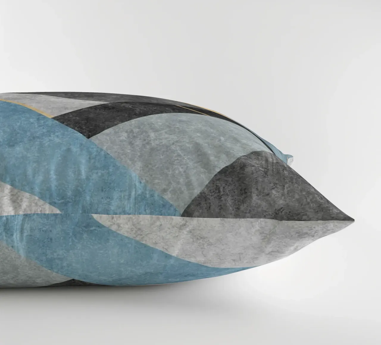 abstract art blue square cuscino da vintageshop