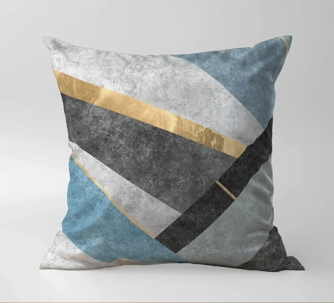 abstract art blue square cuscino da vintageshop