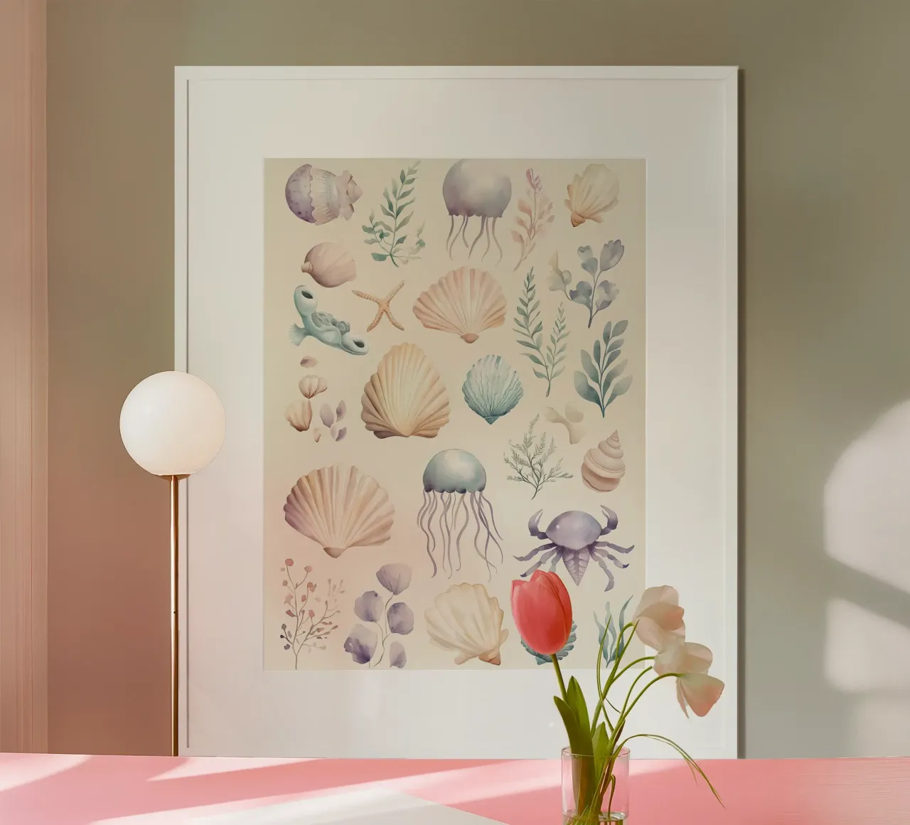 Conchas costeras poster de IamHomeStudio