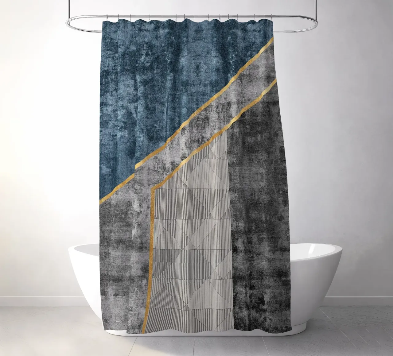 abstract art tenda da doccia da vintageshop