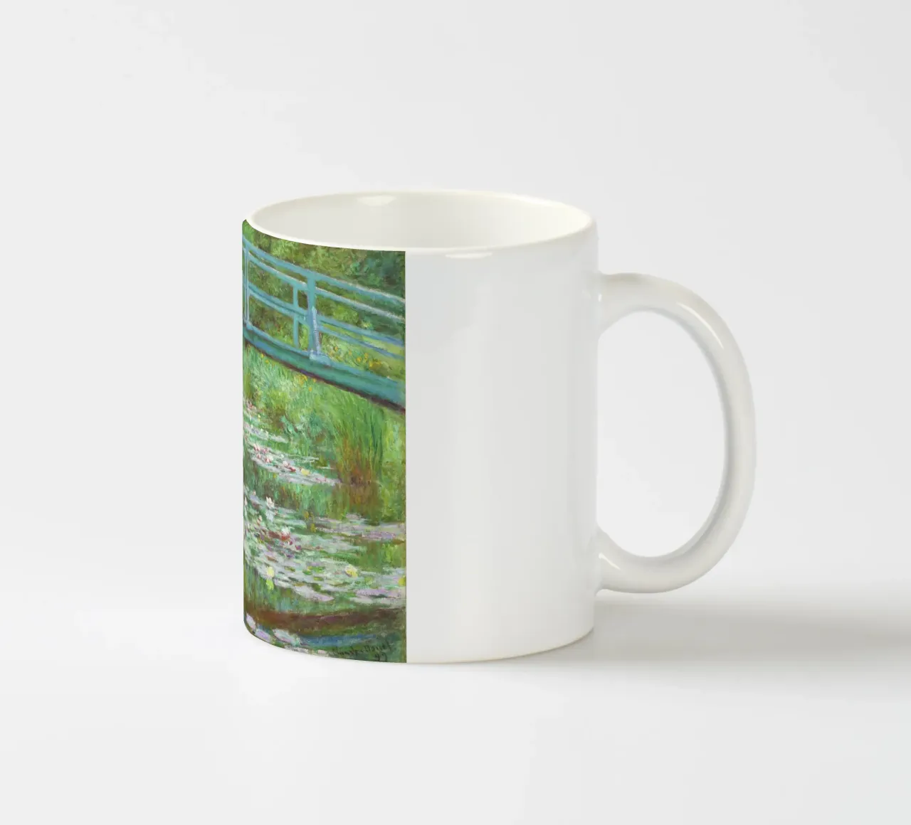 La passerella giapponese di Claude Monet (1899) tazza in ceramica da Monet Art Prints