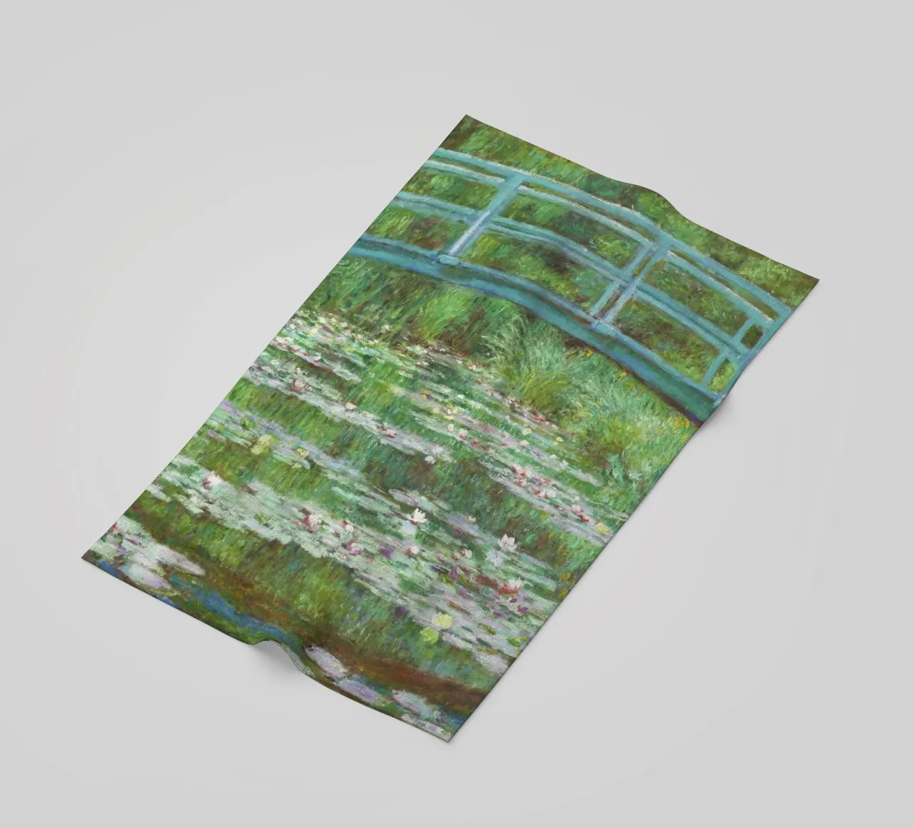 La passerella giapponese di Claude Monet (1899) telo mare da Monet Art Prints