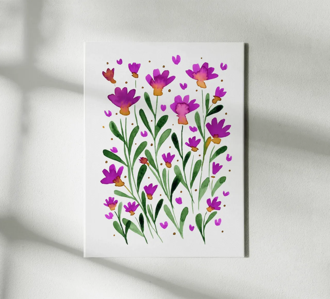 Purple Bloom Dance canvas by Angela Minca