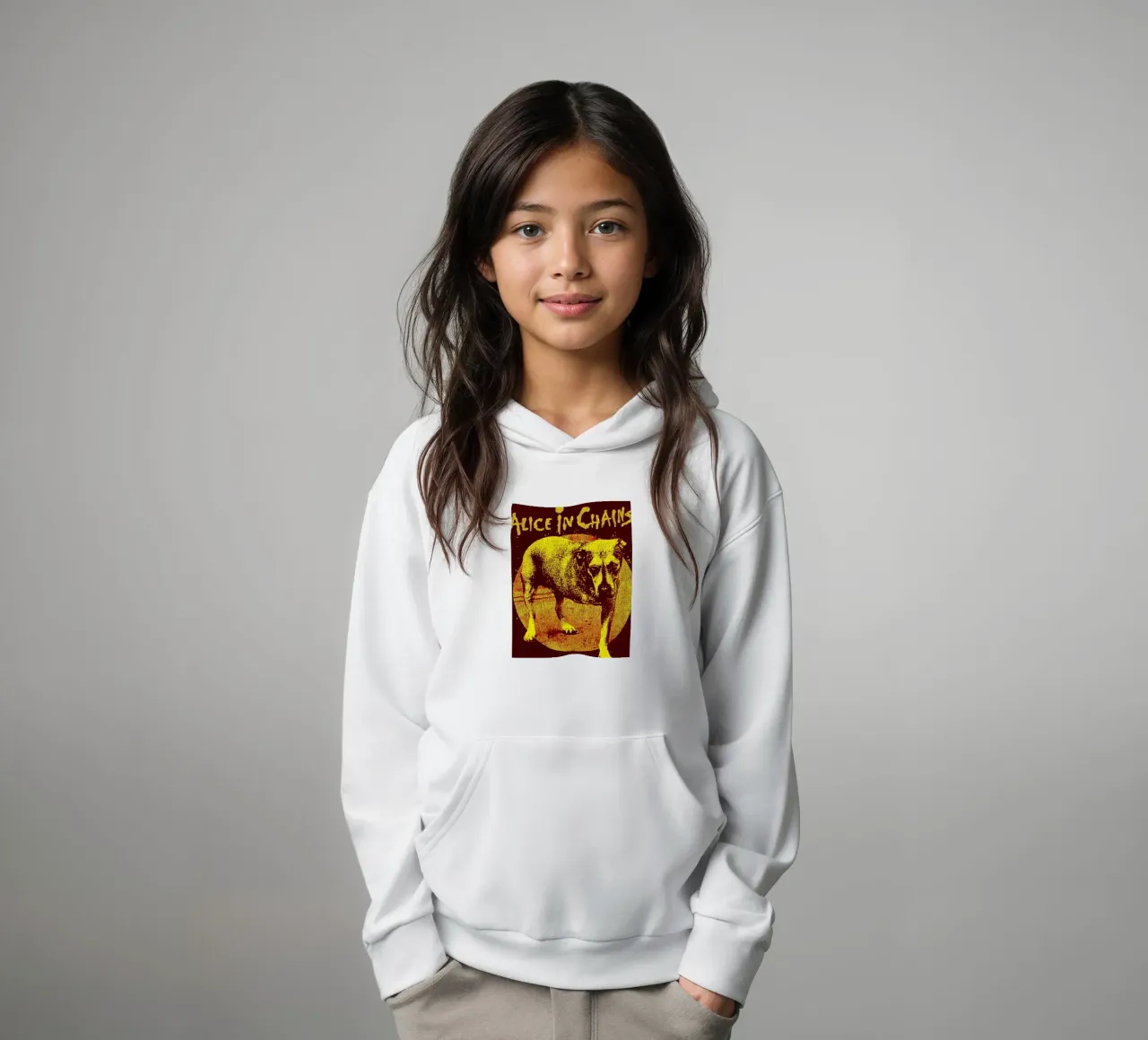 Alice in Chains Band Art felpa bambino con cappuccio da vanhesling