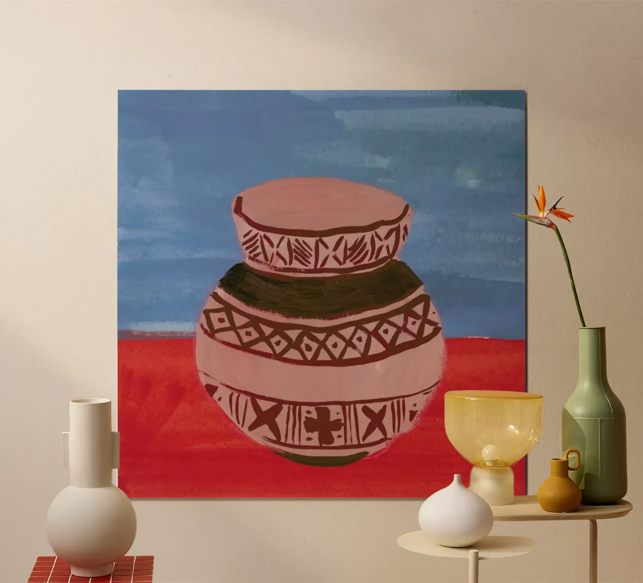 Vase 2 poster con telaio in alluminio da Sonia Brittain