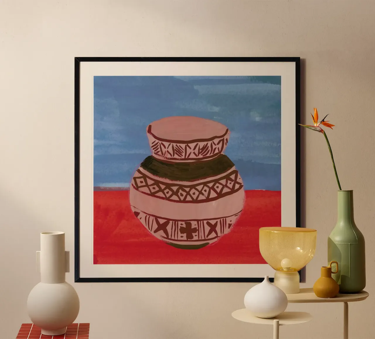 Vase 2 poster con telaio in alluminio da Sonia Brittain