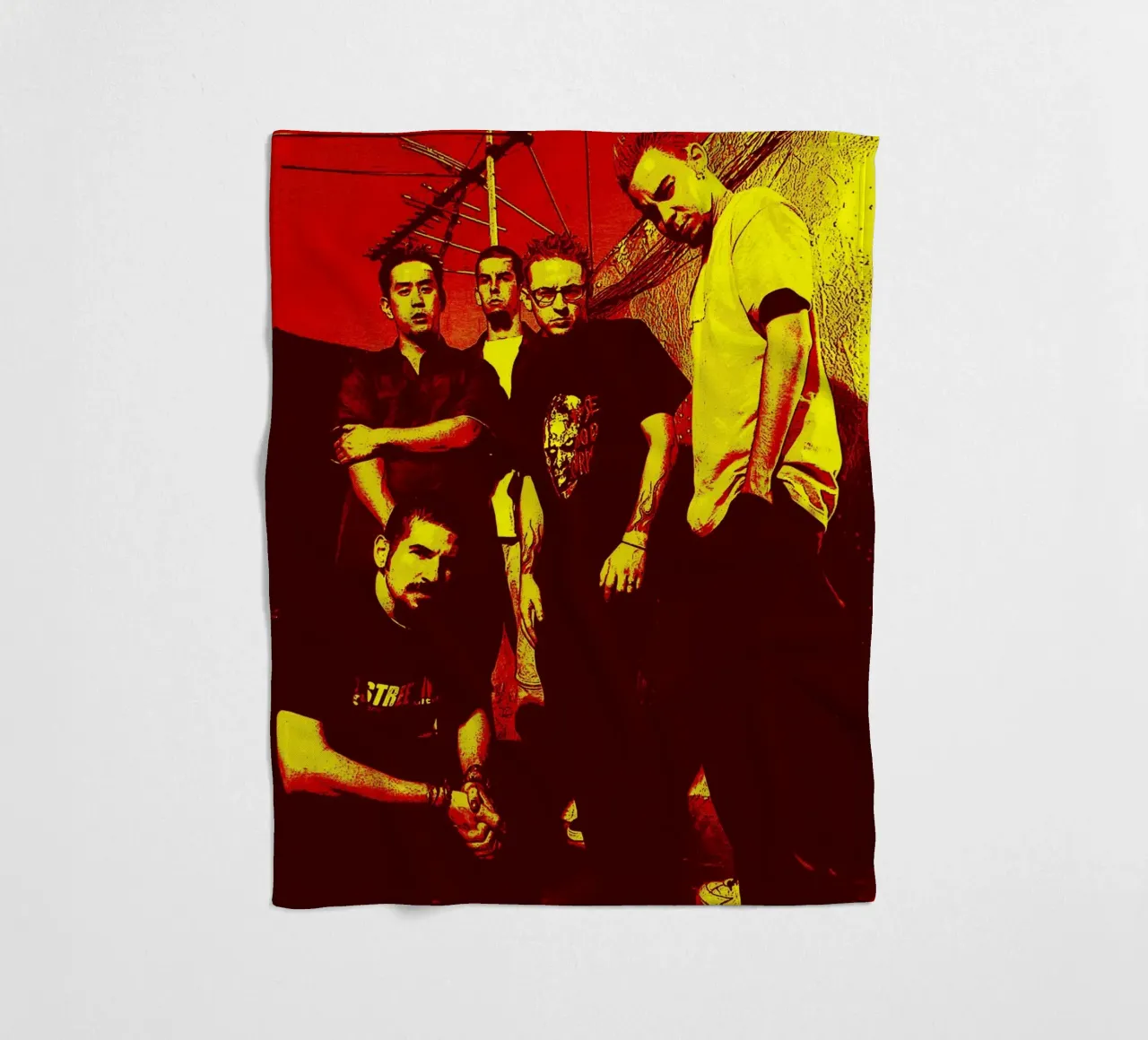 Linkin Park Band Art coperta in pile da vanhesling