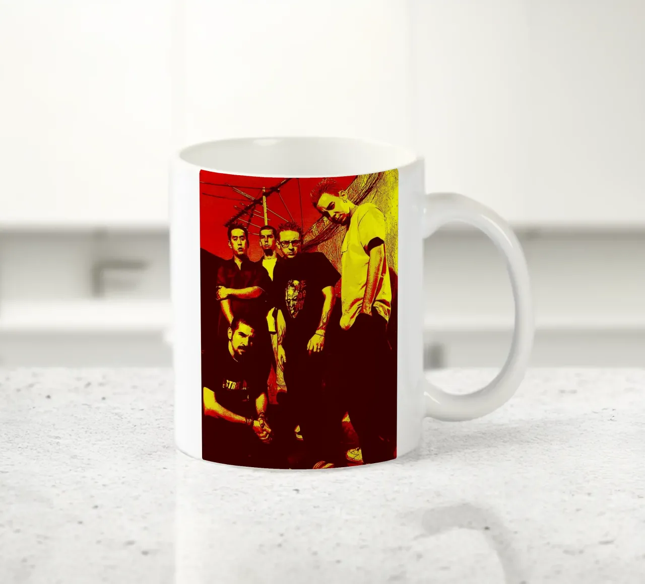 Linkin Park Band Art ceramic mug by vanhesling