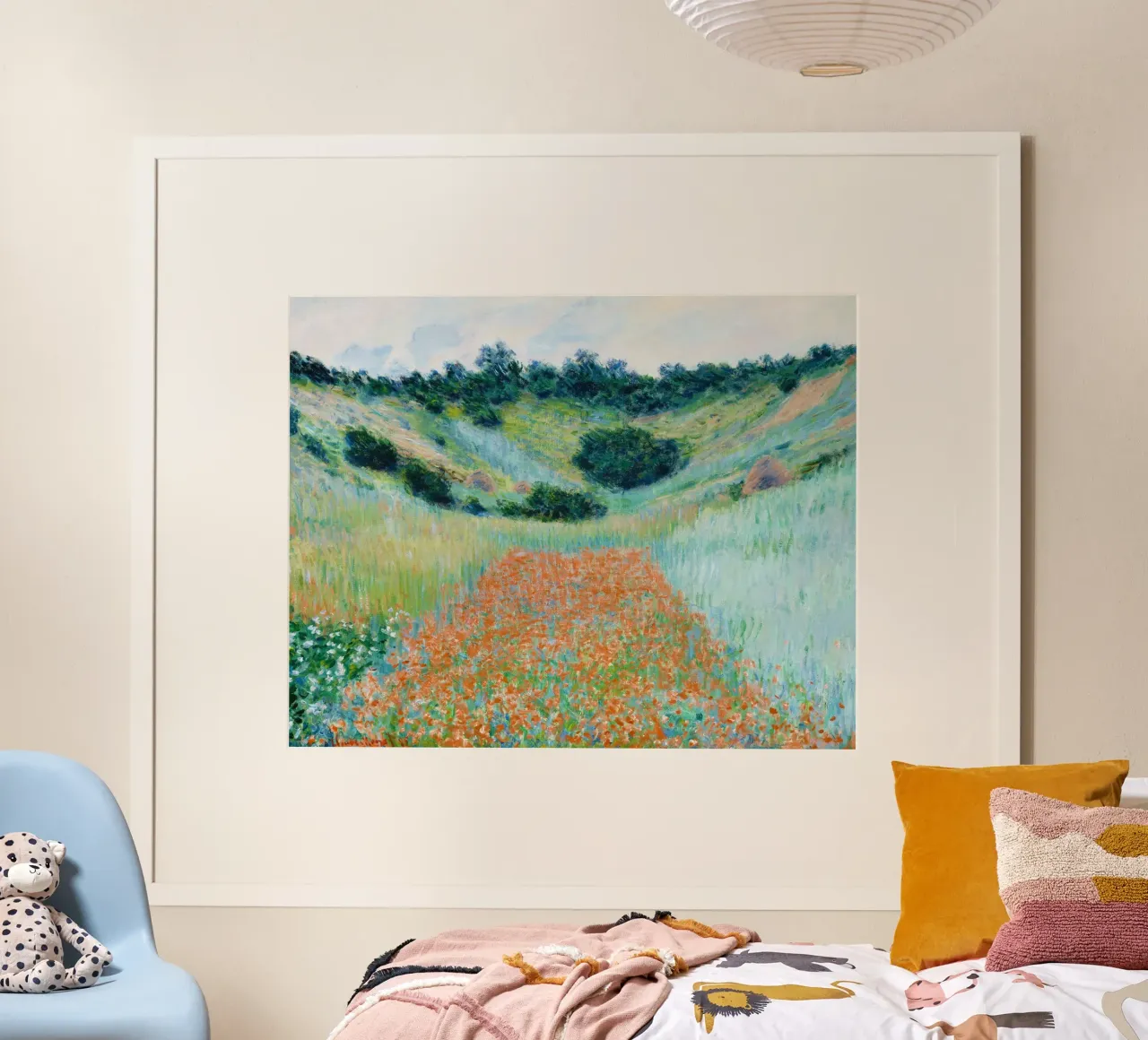 Claude Monet’s Poppy Field in a Hollow near Giverny hahnemühle by Monet Art Prints