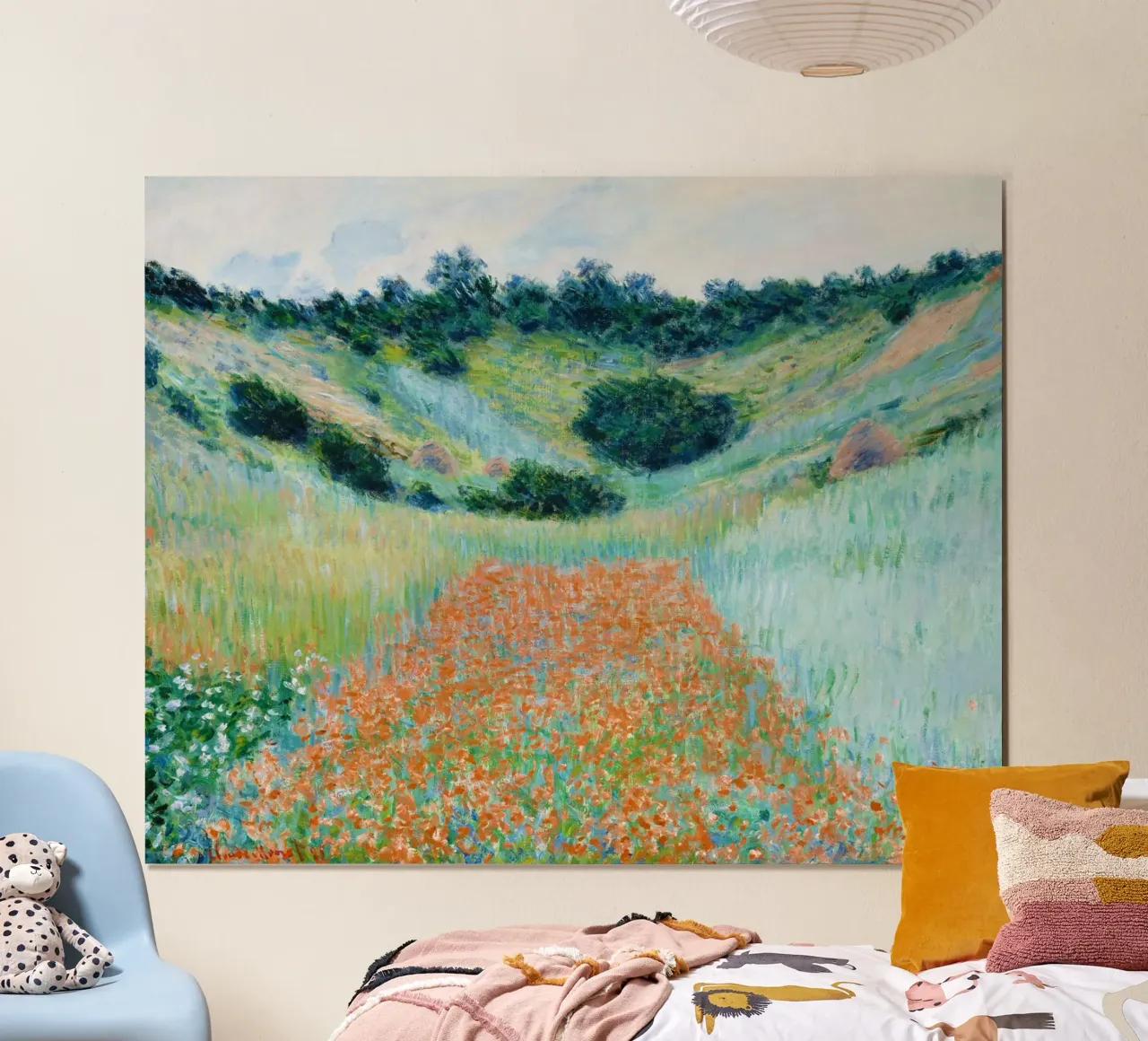Claude Monet’s Poppy Field in a Hollow near Giverny hahnemühle by Monet Art Prints