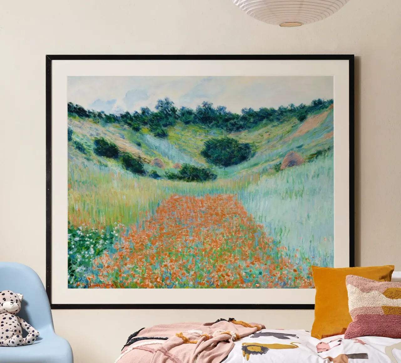 Claude Monet’s Poppy Field in a Hollow near Giverny hahnemühle by Monet Art Prints