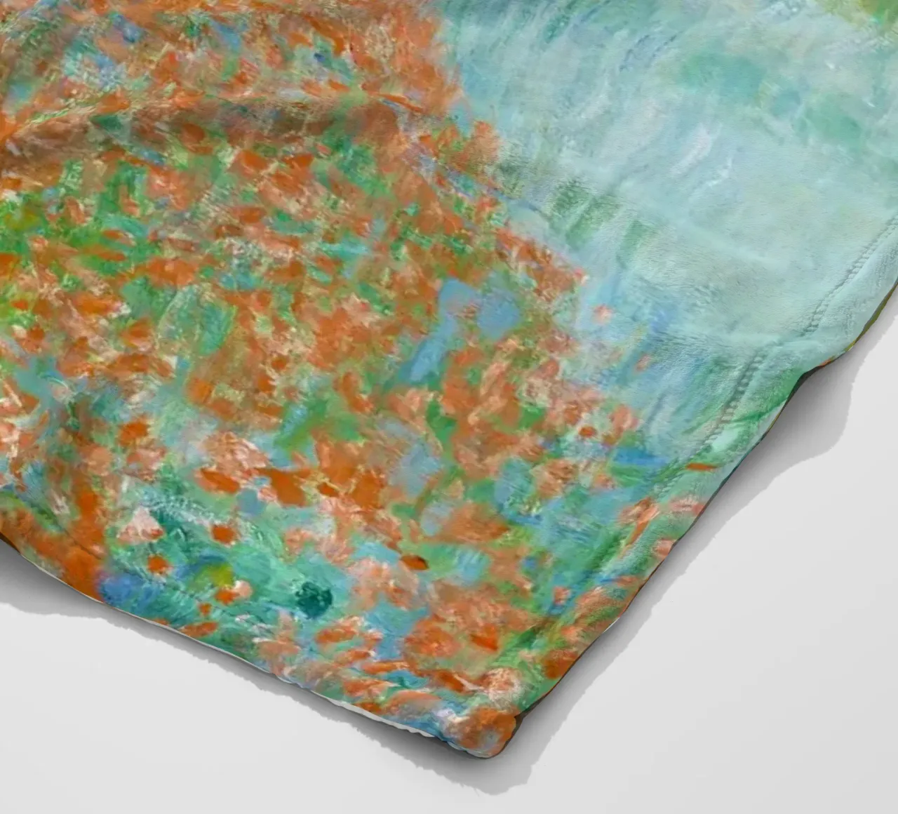 Il campo di papaveri di Claude Monet in una conca vicino a Giverny coperta in pile da Monet Art Prints