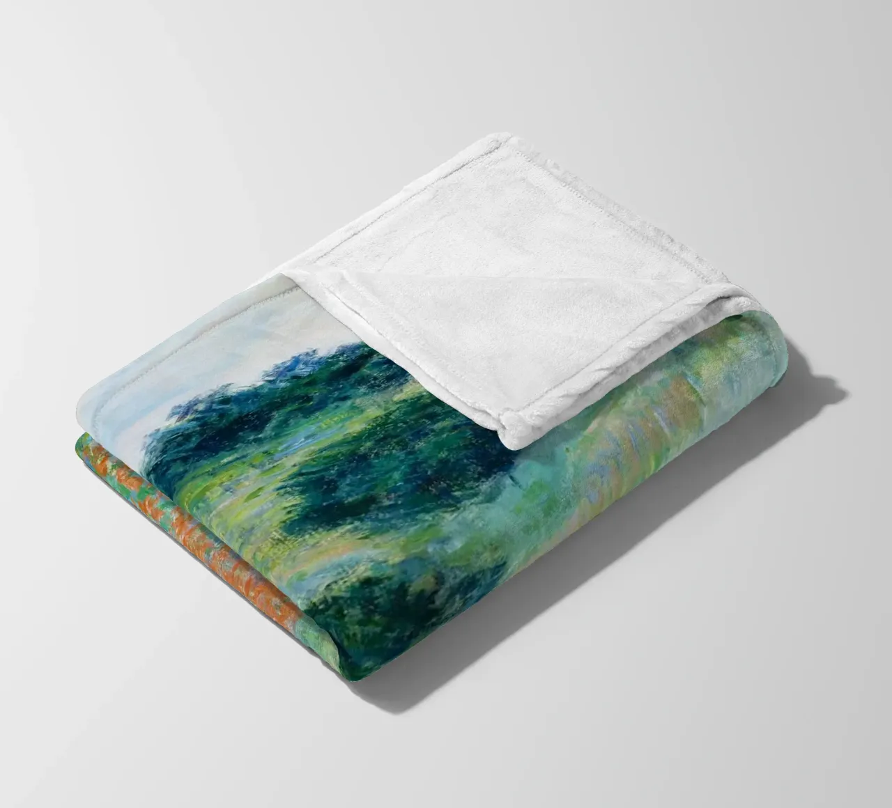 Il campo di papaveri di Claude Monet in una conca vicino a Giverny coperta in pile da Monet Art Prints