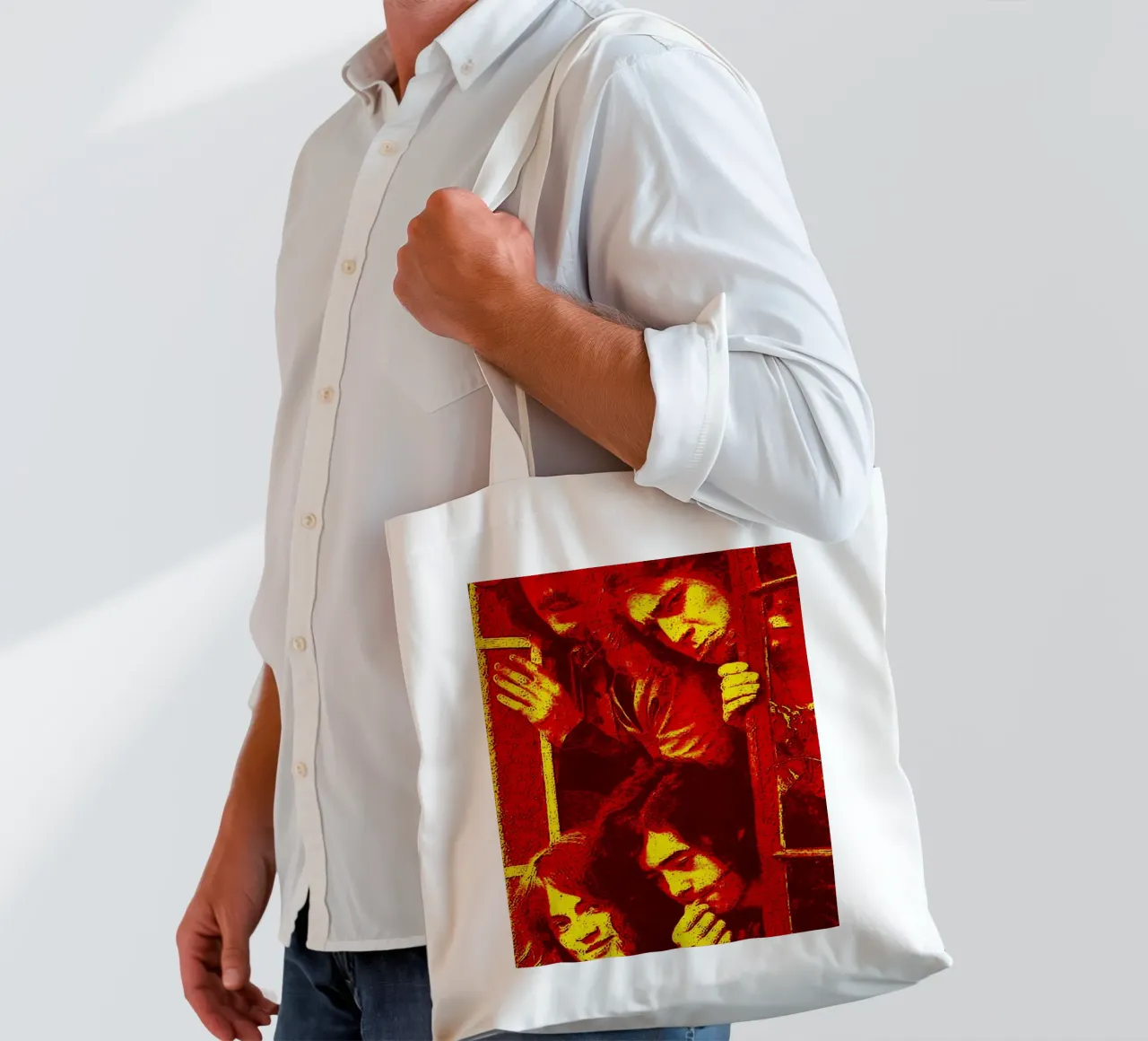 Red Hot Chili Peppers Band Art Jutebeutel von vanhesling