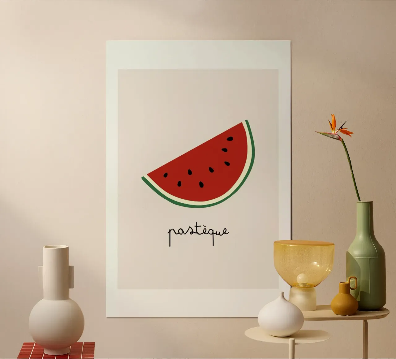 Pasteque poster da Mottos by Sinan Saydik